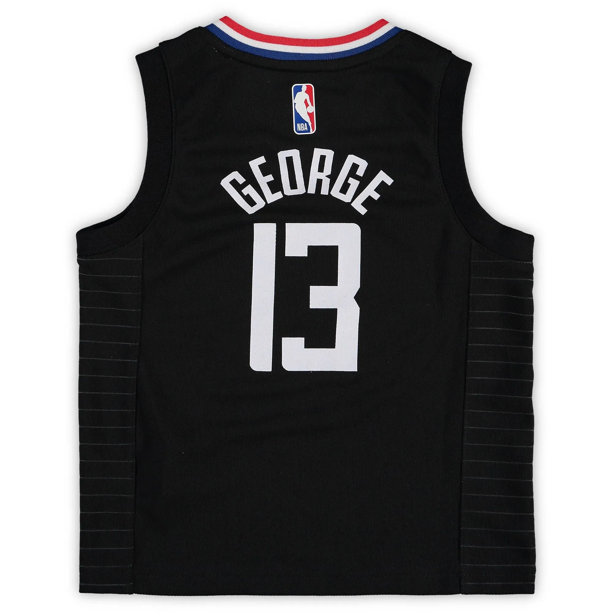 Paul George LA Clippers Jordan Brand Preschool 2020/21 Fast Break Replica Jersey - Statement Edition - Black