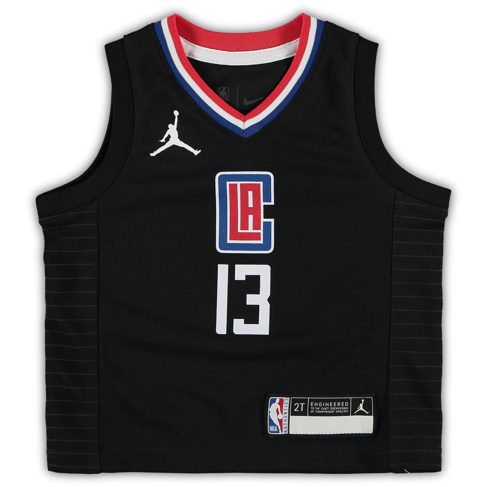 Paul George LA Clippers Jordan Brand Toddler 2020/21 Jersey - Black - Statement Edition