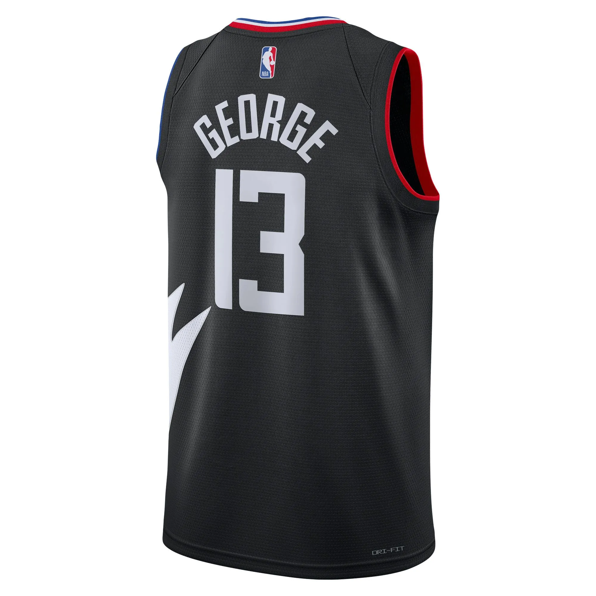 Paul George LA Clippers Jordan Brand Unisex Swingman Jersey - Statement Edition - Black