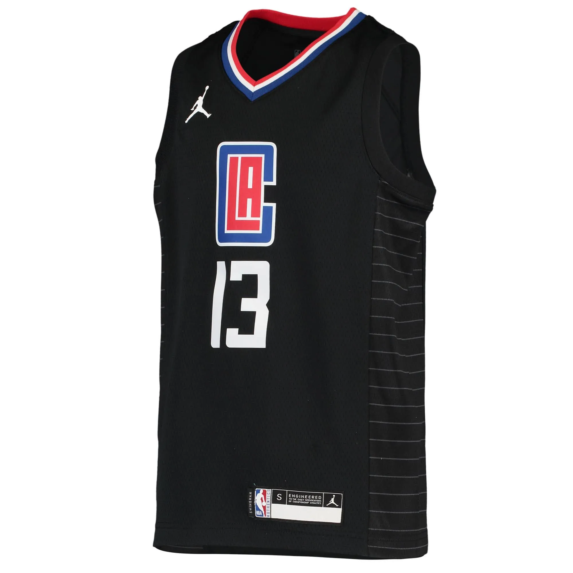 Paul George LA Clippers Jordan Brand Youth 2020/21 Swingman Player Jersey - Black - Statement Edition