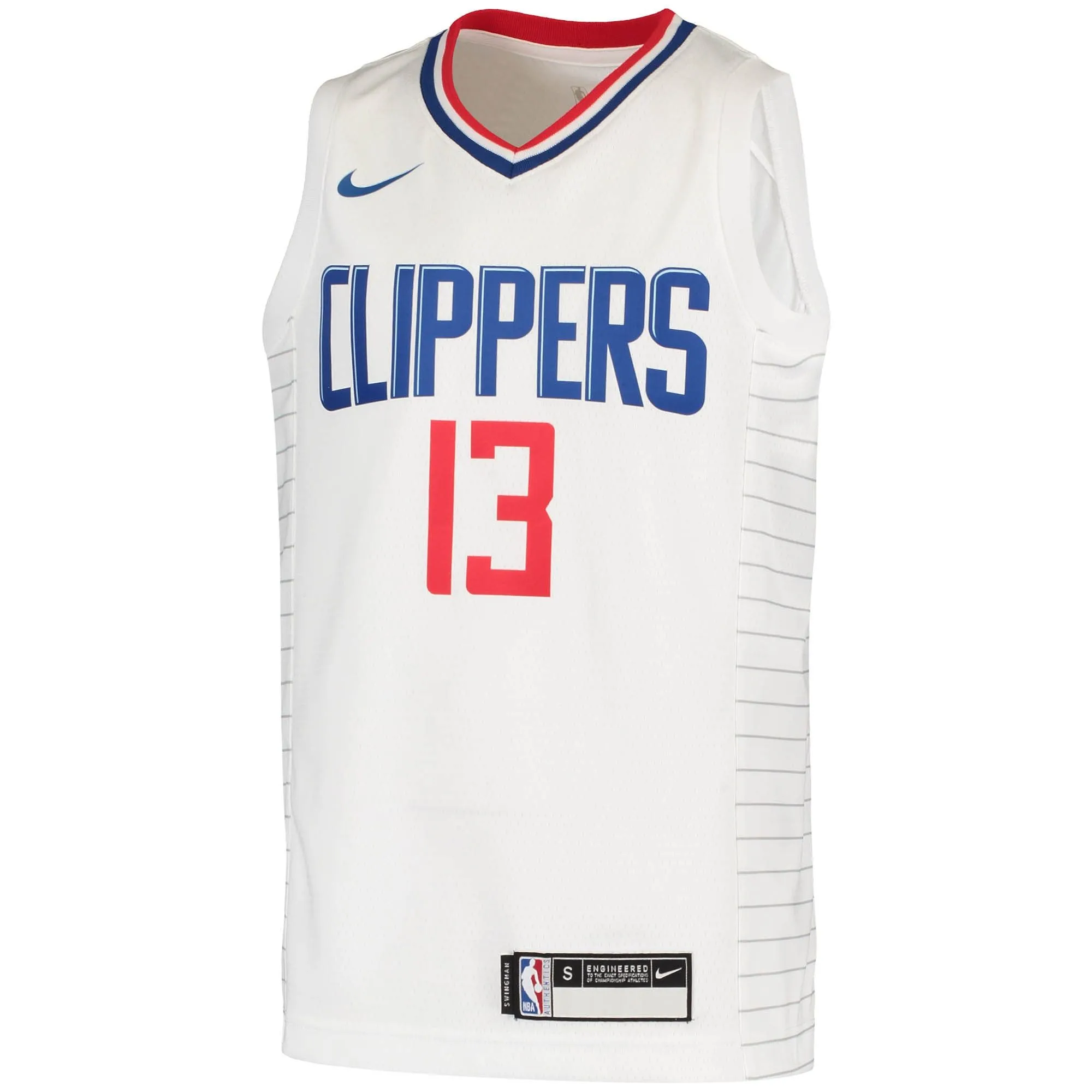 Paul George LA Clippers  Youth 2020/21 Swingman Jersey - Association Edition - White