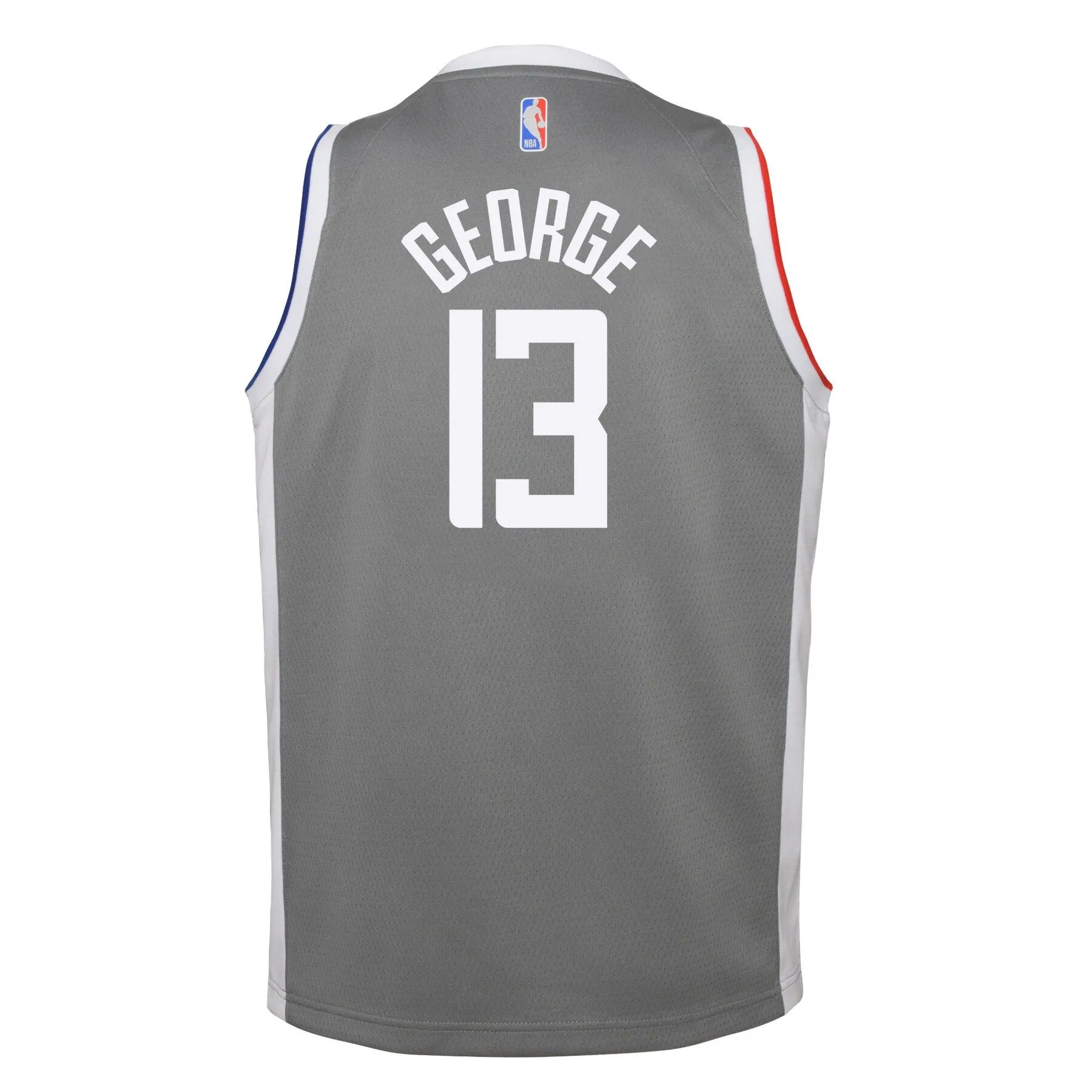 Paul George LA Clippers  Youth 2020/21 Swingman Player Jersey Gray - Earned Edition