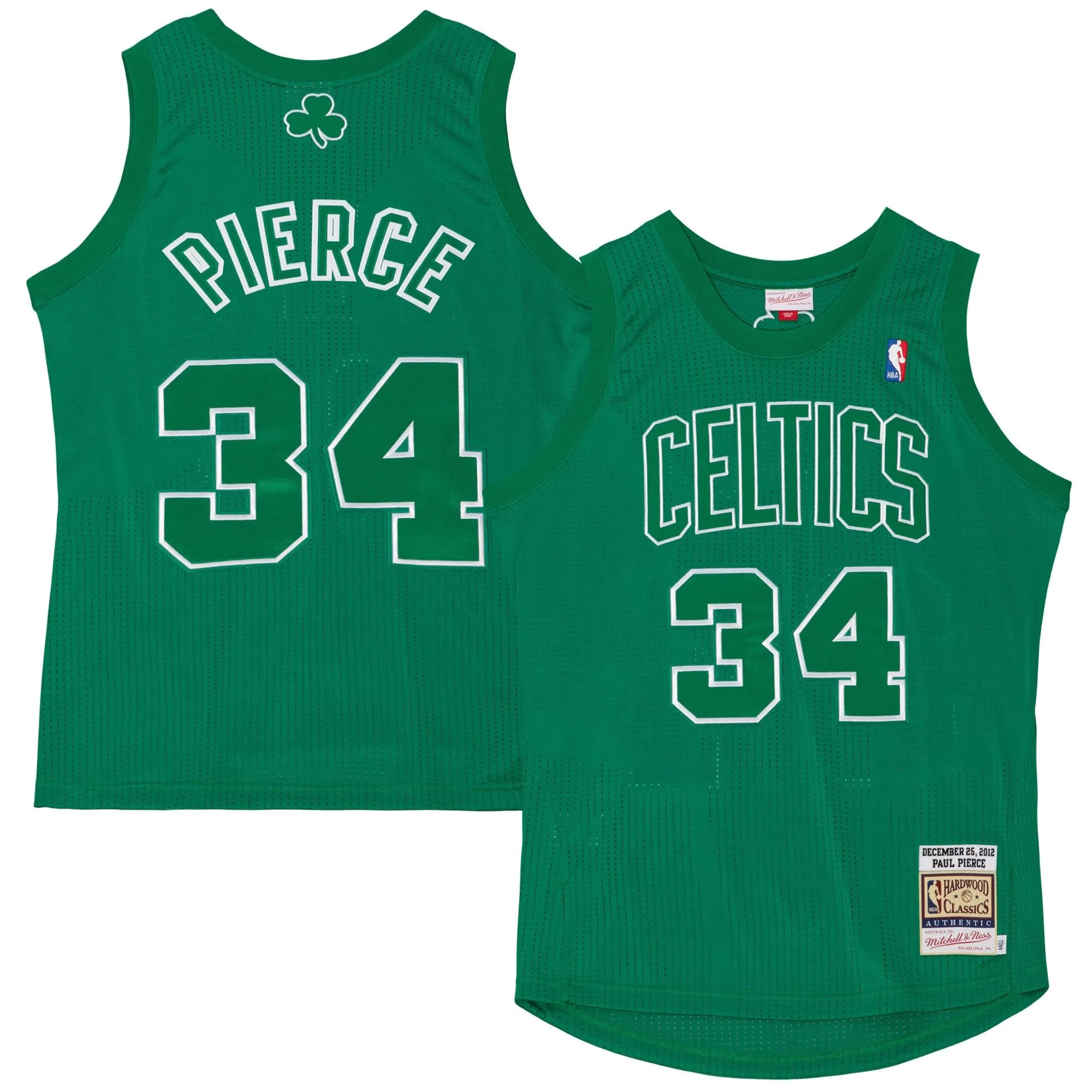 Paul Pierce Boston Celtics Mitchell & Ness 2012  Player Jersey - Kelly Green