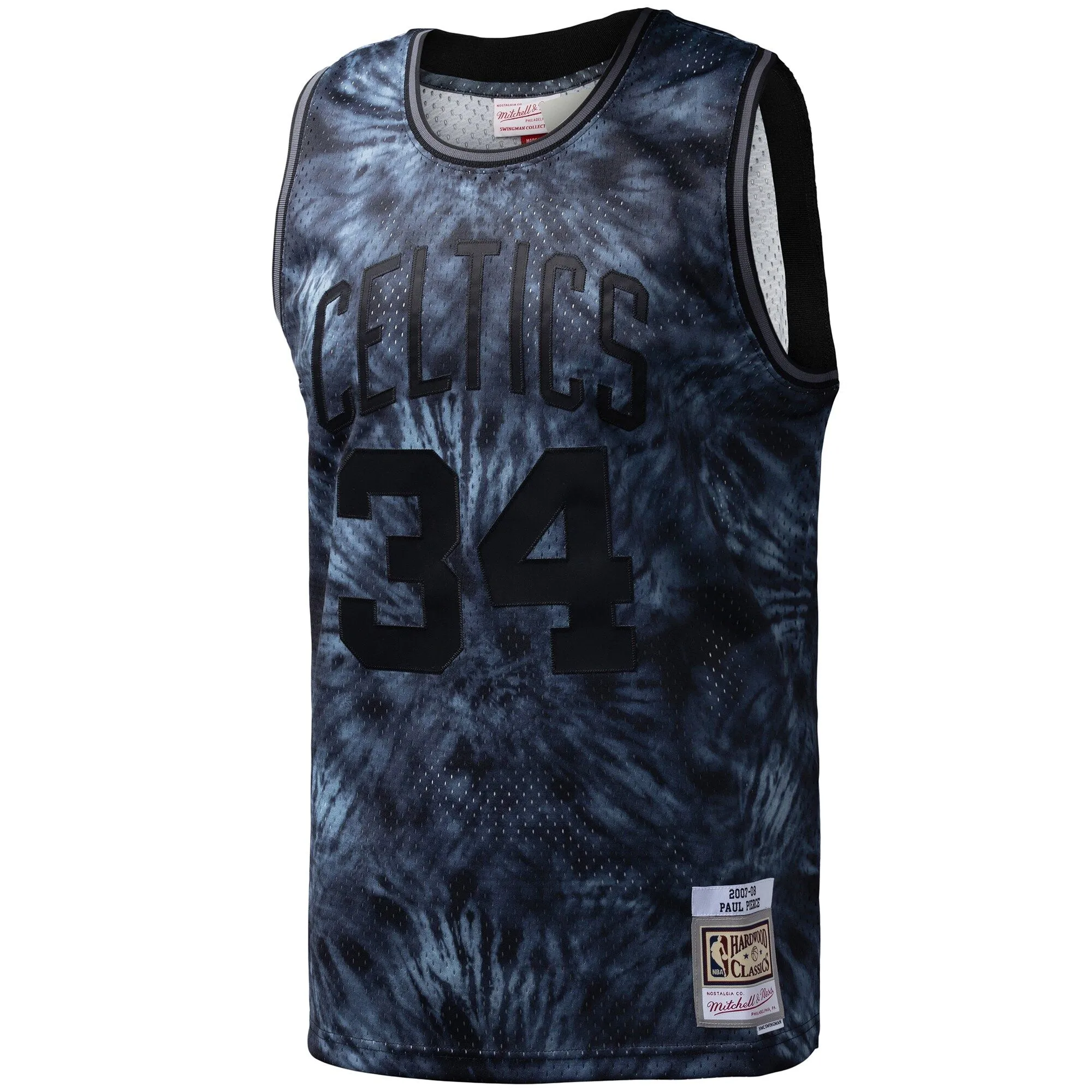 Paul Pierce Boston Celtics Mitchell & Ness Hardwood Classics 2007/08 Tie-Dye Swingman Jersey - Black