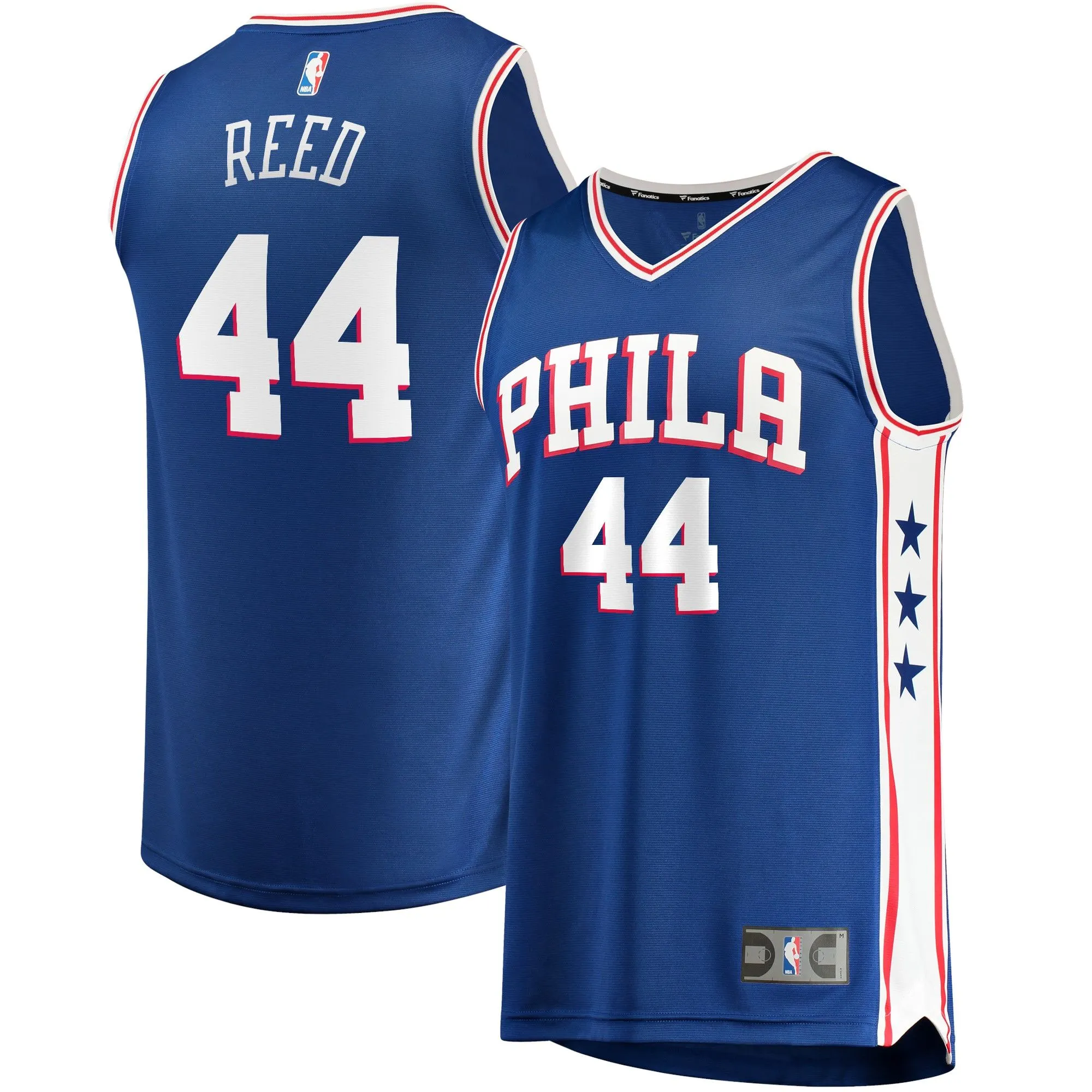 Paul Reed Philadelphia 76ers Fanatics Branded Fast Break Replica Jersey - Icon Edition - Royal