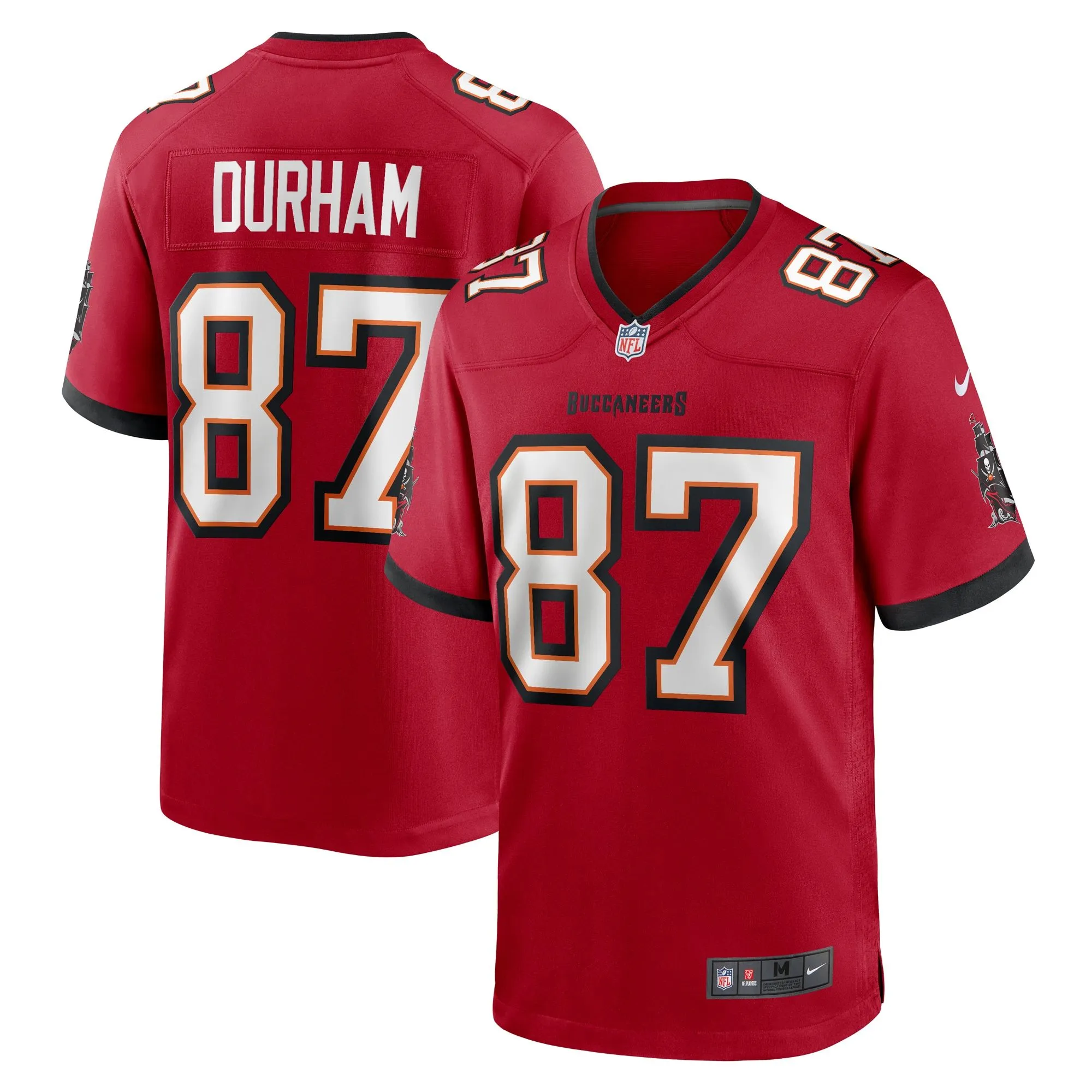 Payne Durham Tampa Bay Buccaneers   Game Jersey -  Red