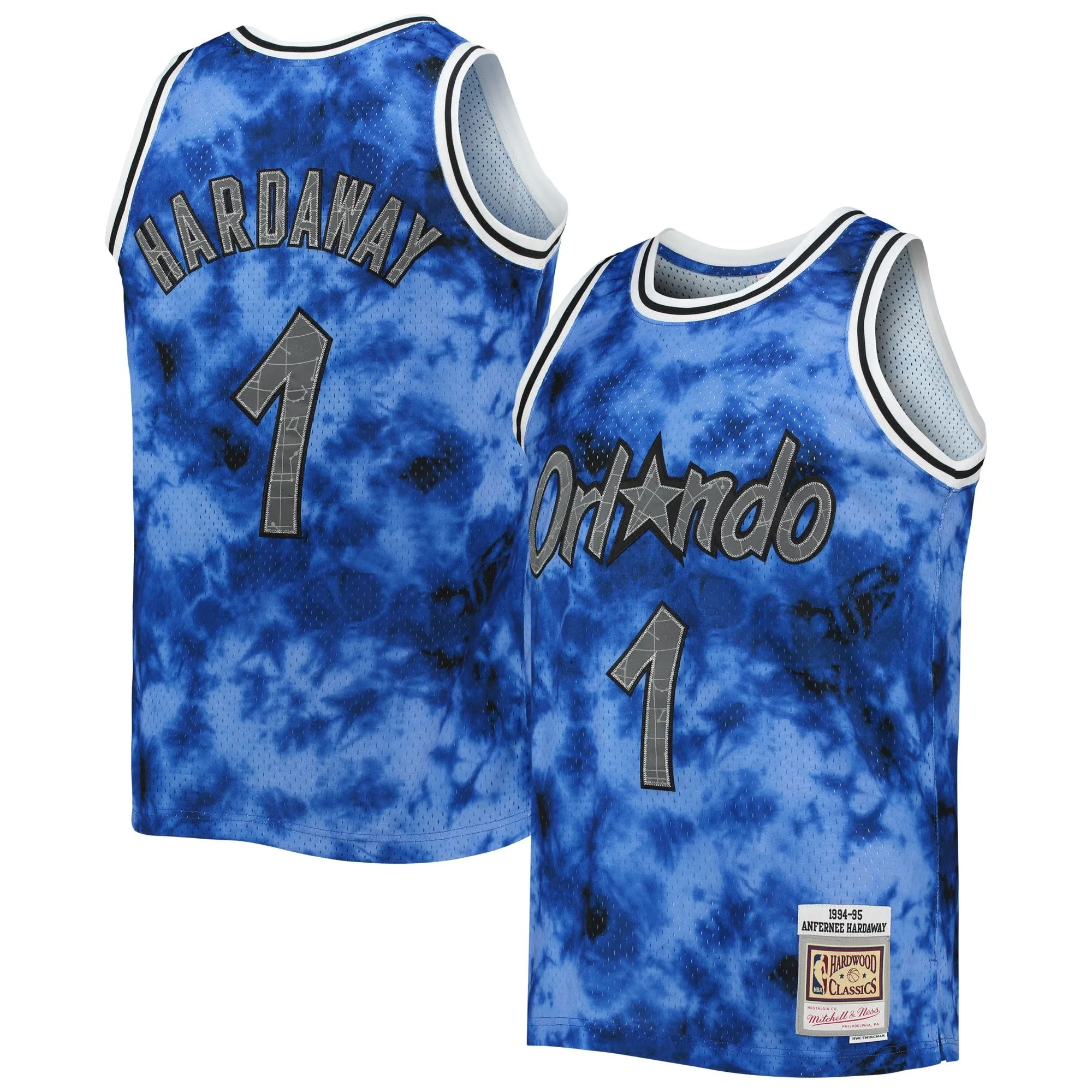 Penny Hardaway Orlando Magic Mitchell & Ness 1994/95 Galaxy Swingman Jersey - Blue