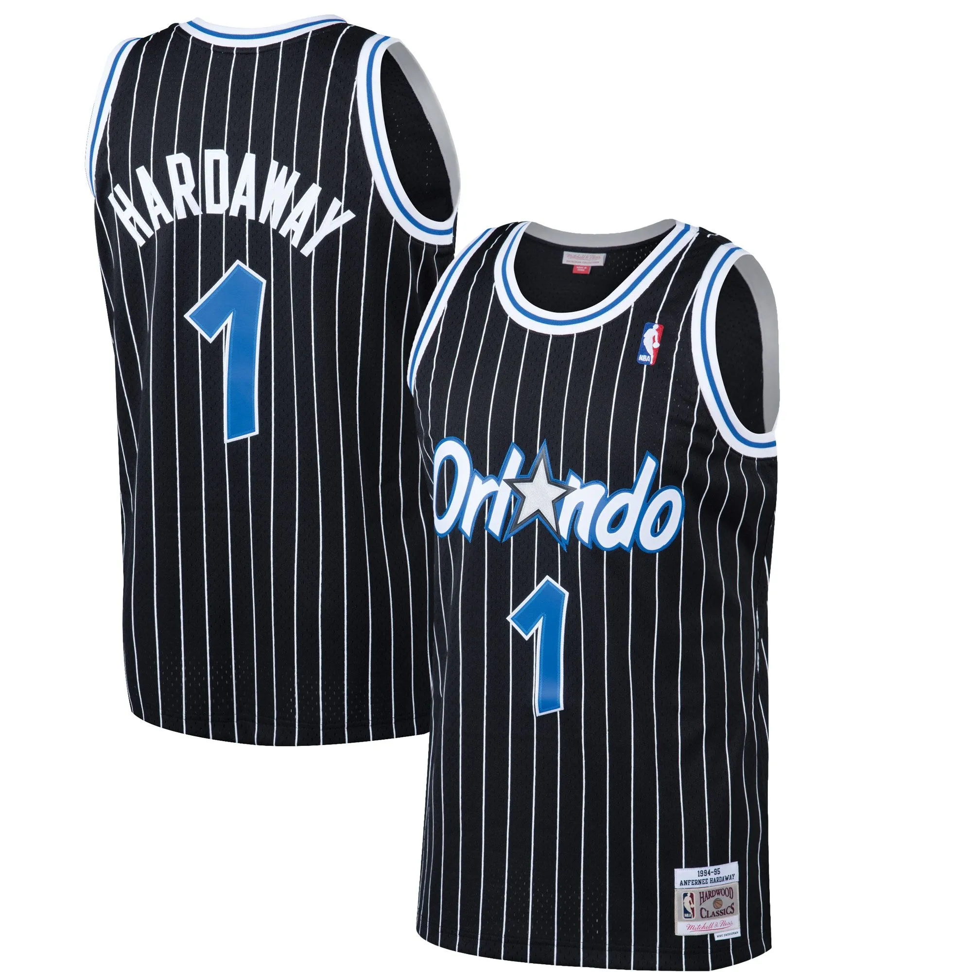 Penny Hardaway Orlando Magic Mitchell & Ness Hardwood Classics Swingman Jersey - Black