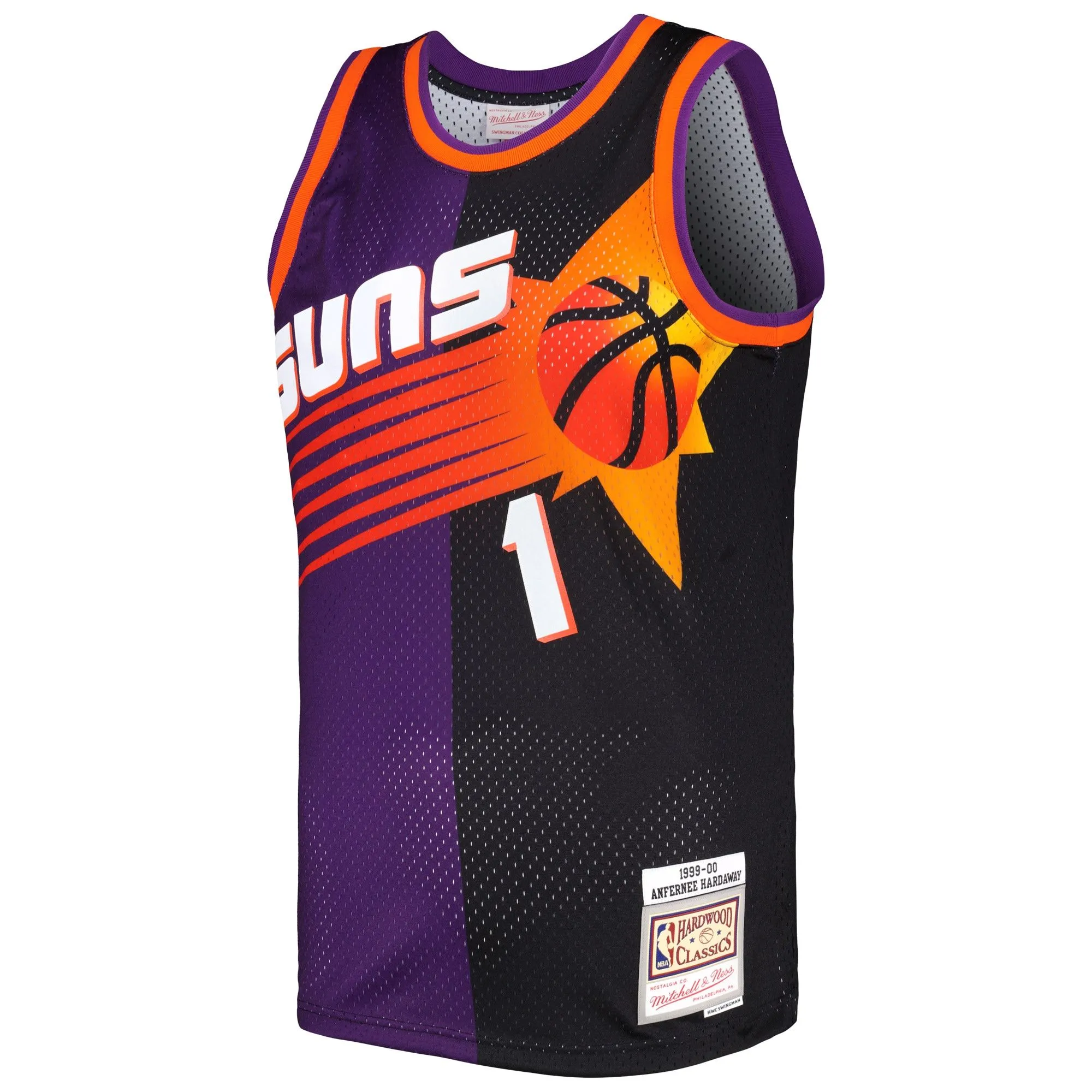 Penny Hardaway Phoenix Suns Mitchell & Ness Hardwood Classics 1999/00 Split Swingman Jersey - Purple/Black