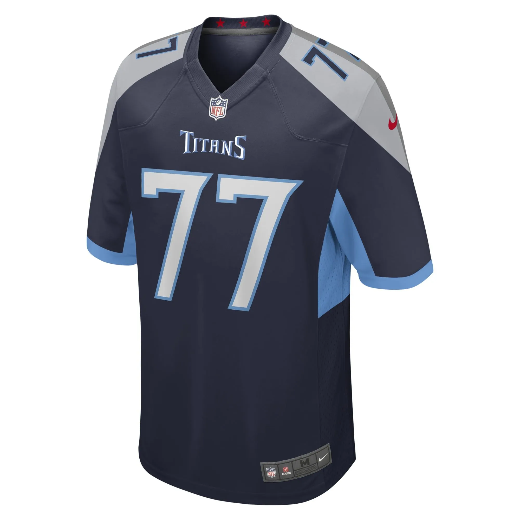 Peter Skoronski Tennessee Titans  2023 NFL Draft First Round Pick Game Jersey - Navy