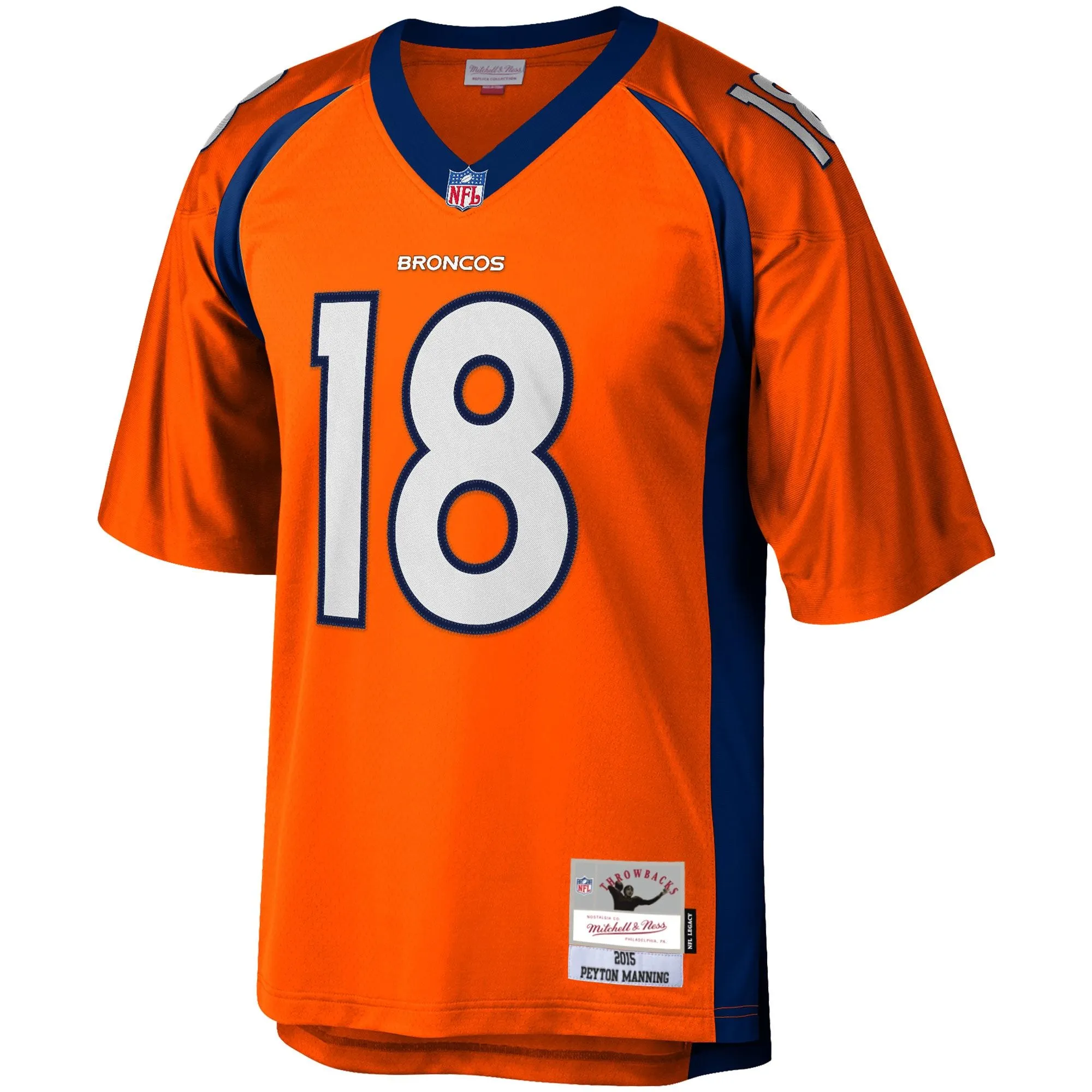 Peyton Manning Denver Broncos Mitchell & Ness Big & Tall 2015 Retired Player Replica Jersey - Orange