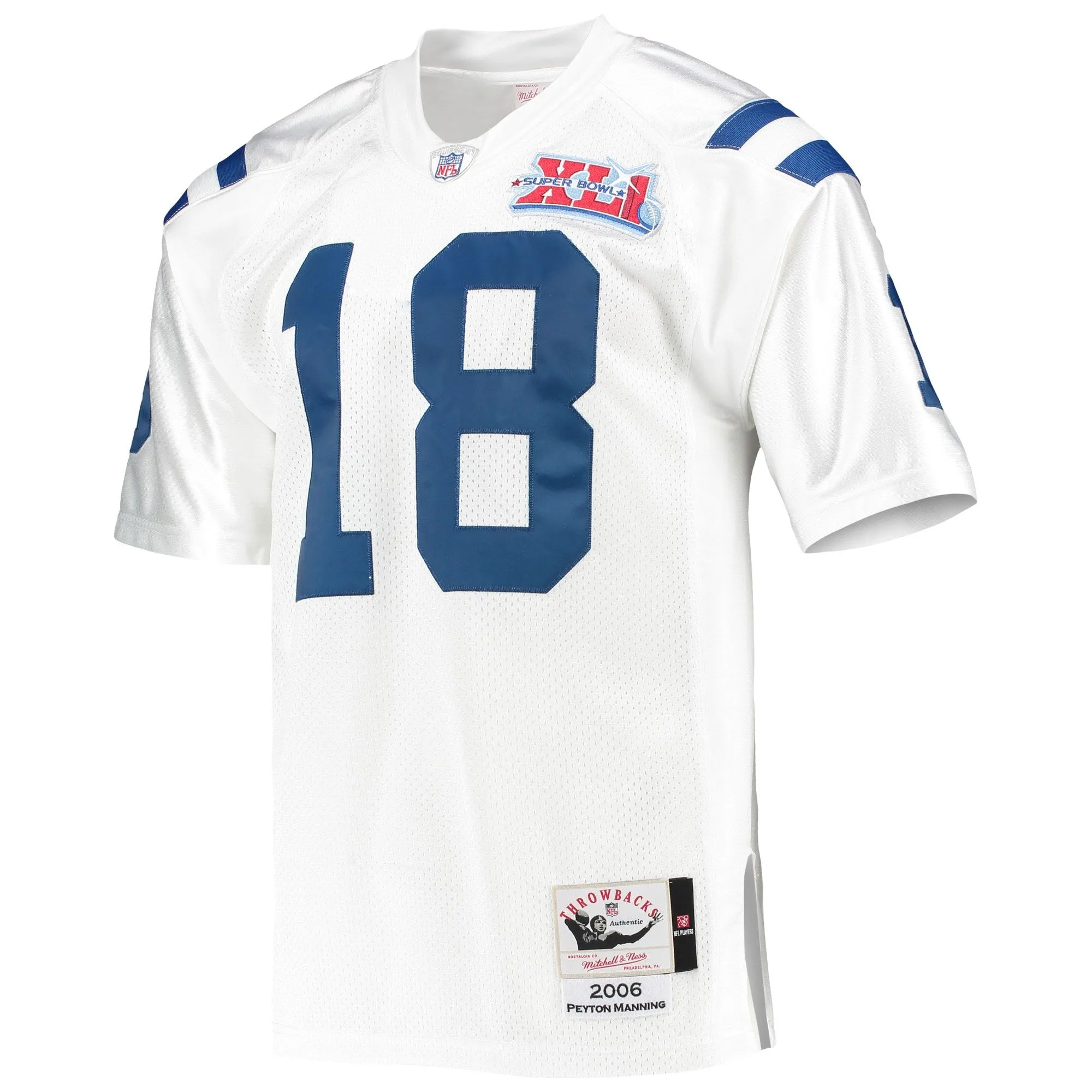 Peyton Manning Indianapolis Colts 2006 Mitchell & Ness  Throwback Retired Player Jersey - White