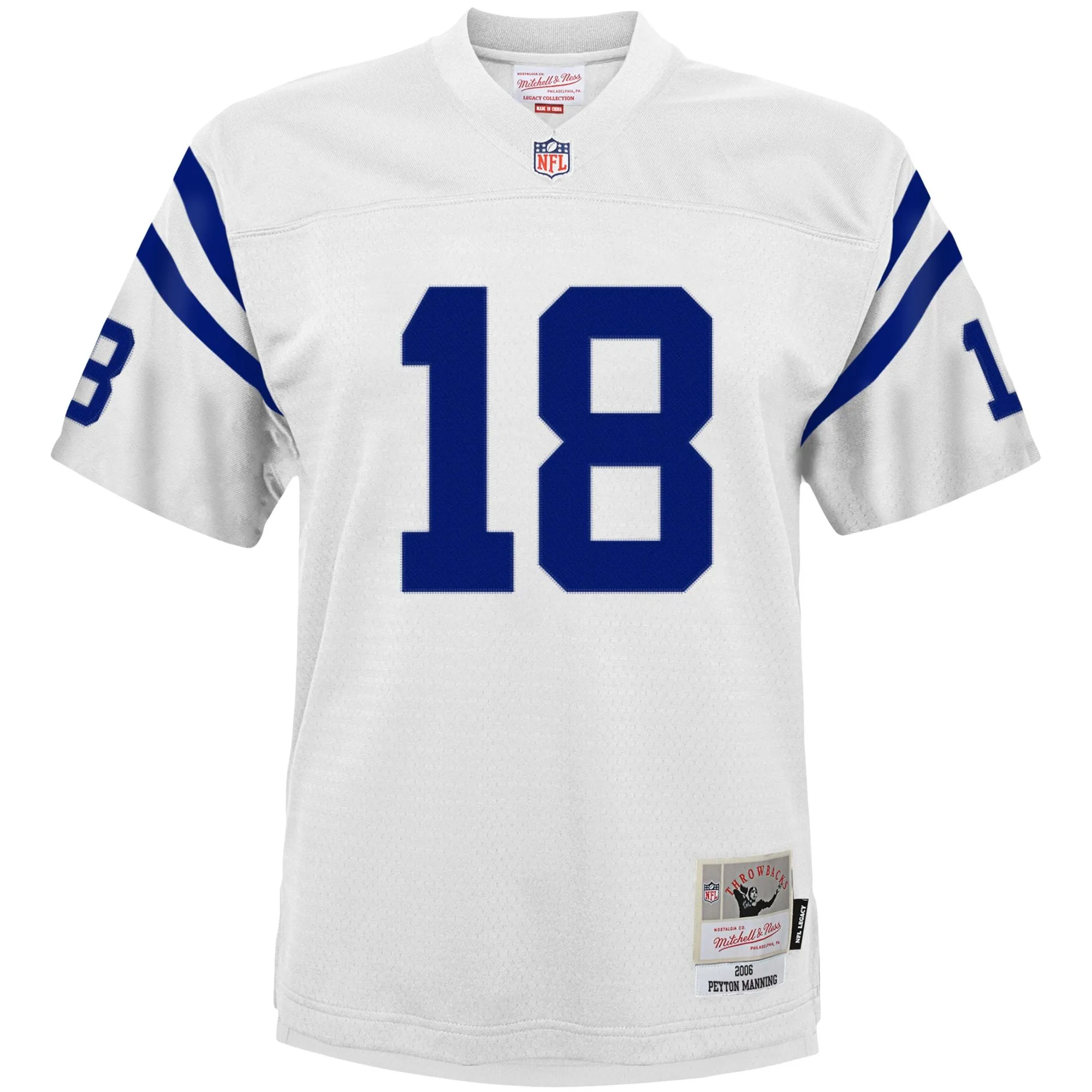 Peyton Manning Indianapolis Colts Mitchell & Ness Youth 2006 Retired Player Legacy Jersey - White