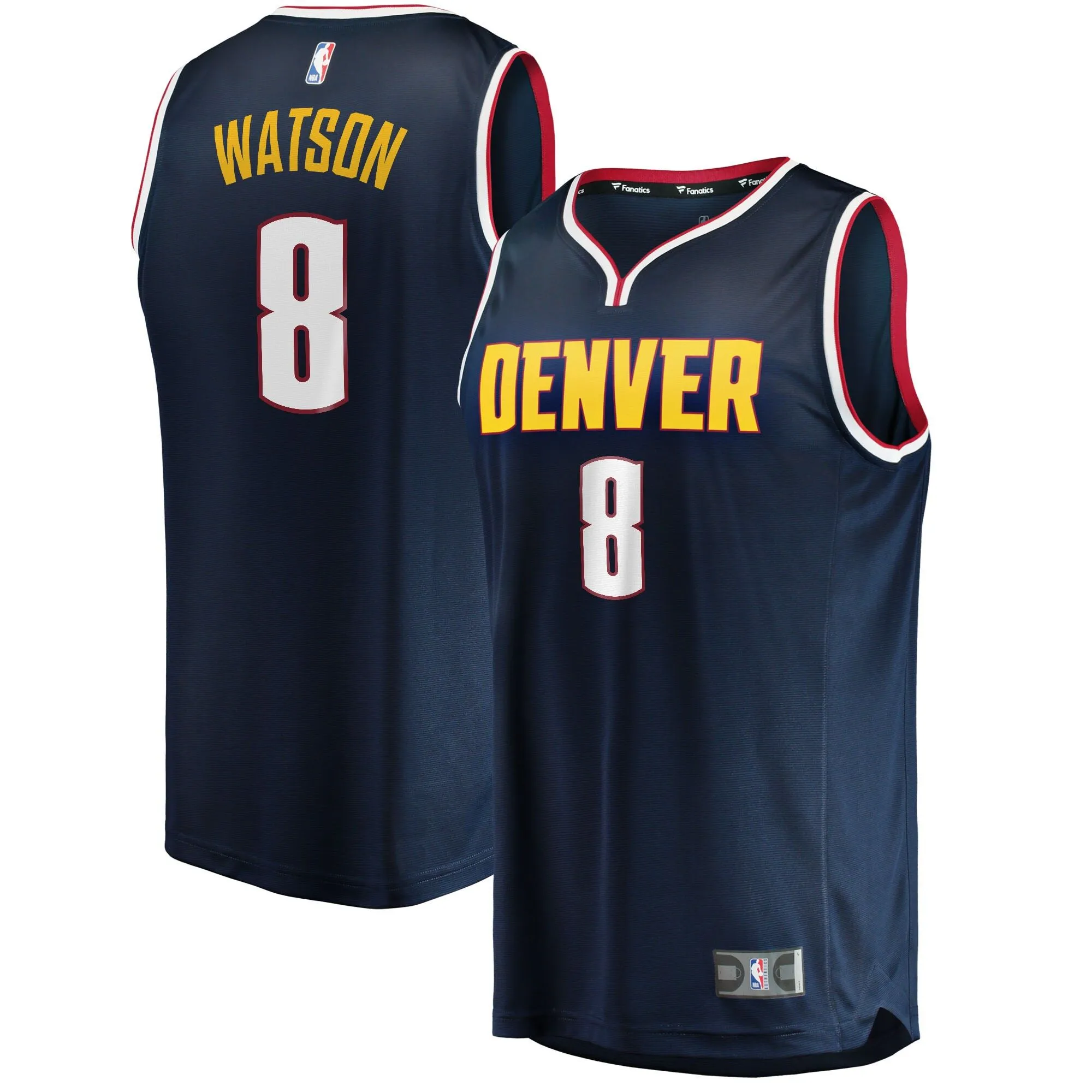 Peyton Watson Denver Nuggets Fanatics Branded 2022 NBA Draft First Round Pick Fast Break Replica Player Jersey - Icon Edition - Navy