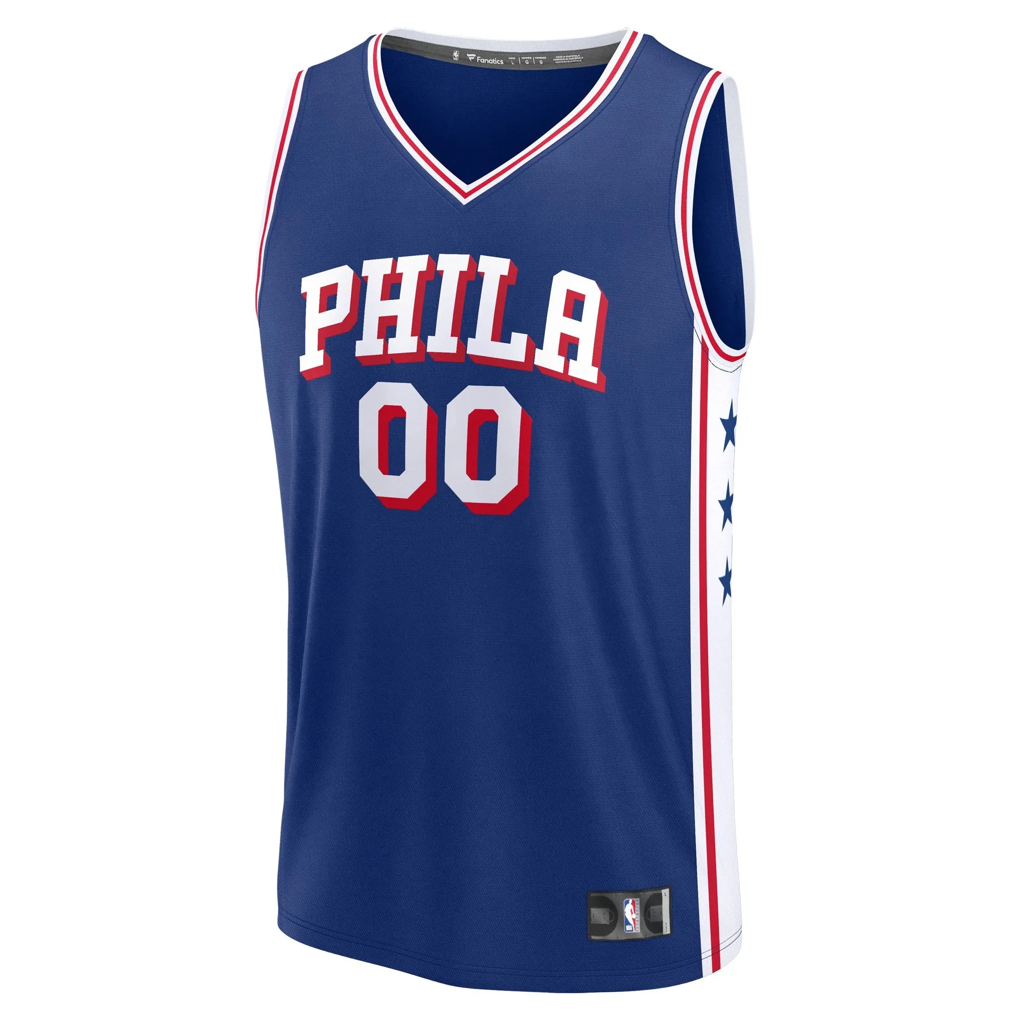 Philadelphia 76ers Fanatics Branded Custom Fast Break Jersey - Blue - Icon Edition