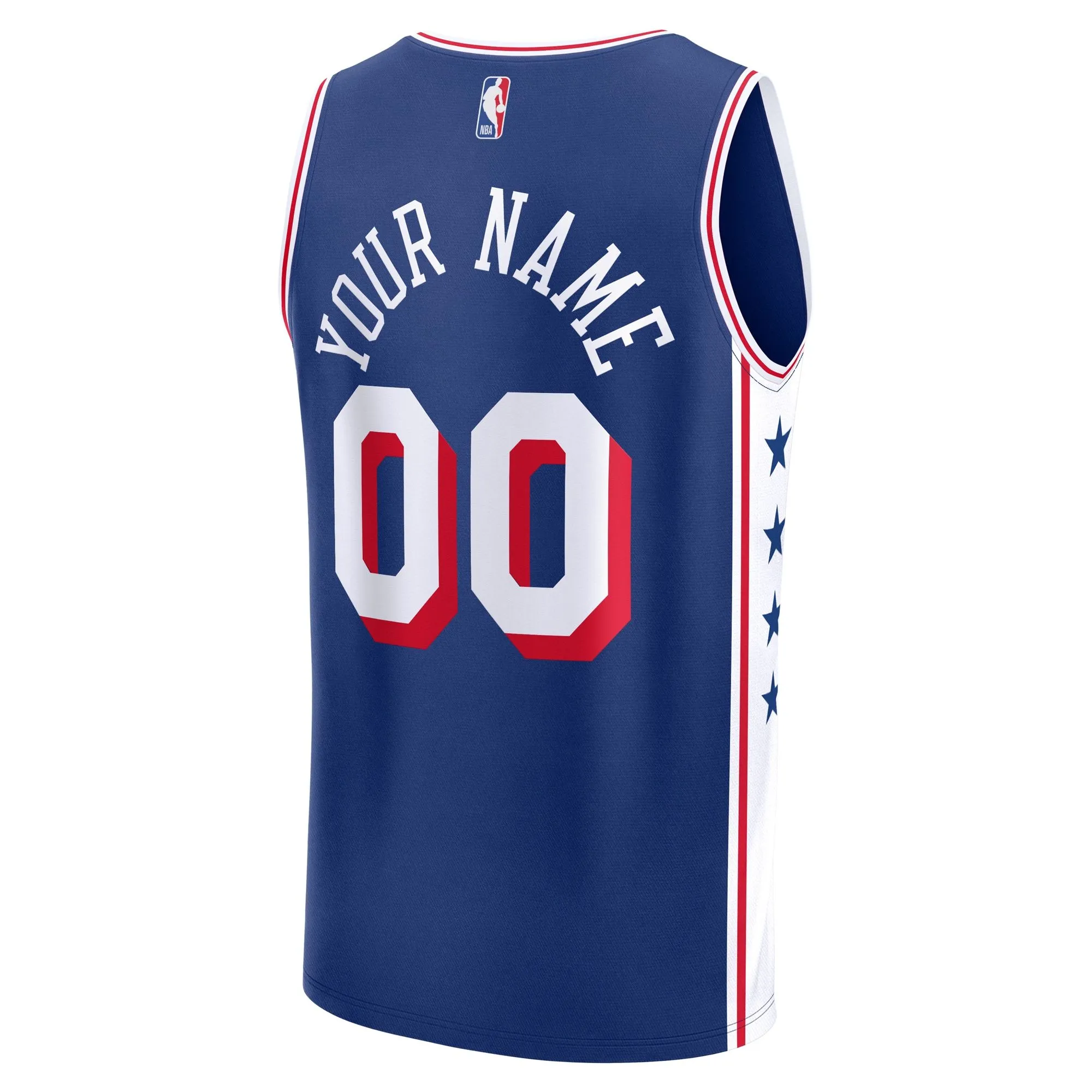 Philadelphia 76ers Fanatics Branded Custom Fast Break Jersey - Blue - Icon Edition