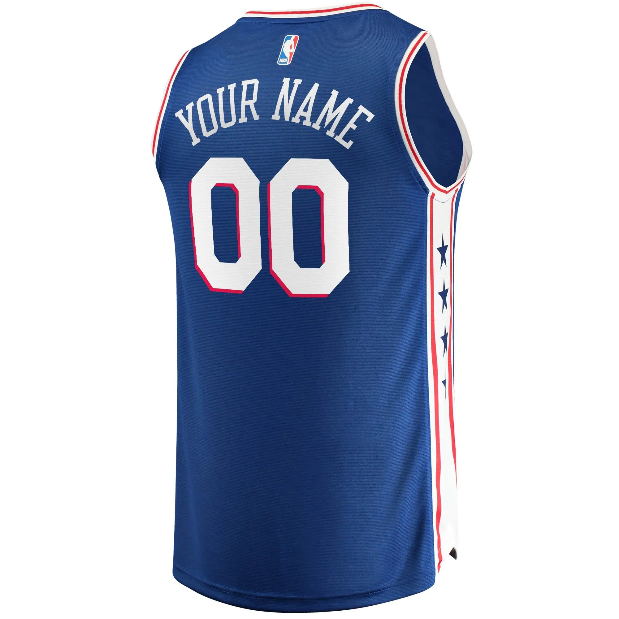 Philadelphia 76ers Fanatics Branded Youth Fast Break Custom Replica Jersey Royal - Icon Edition