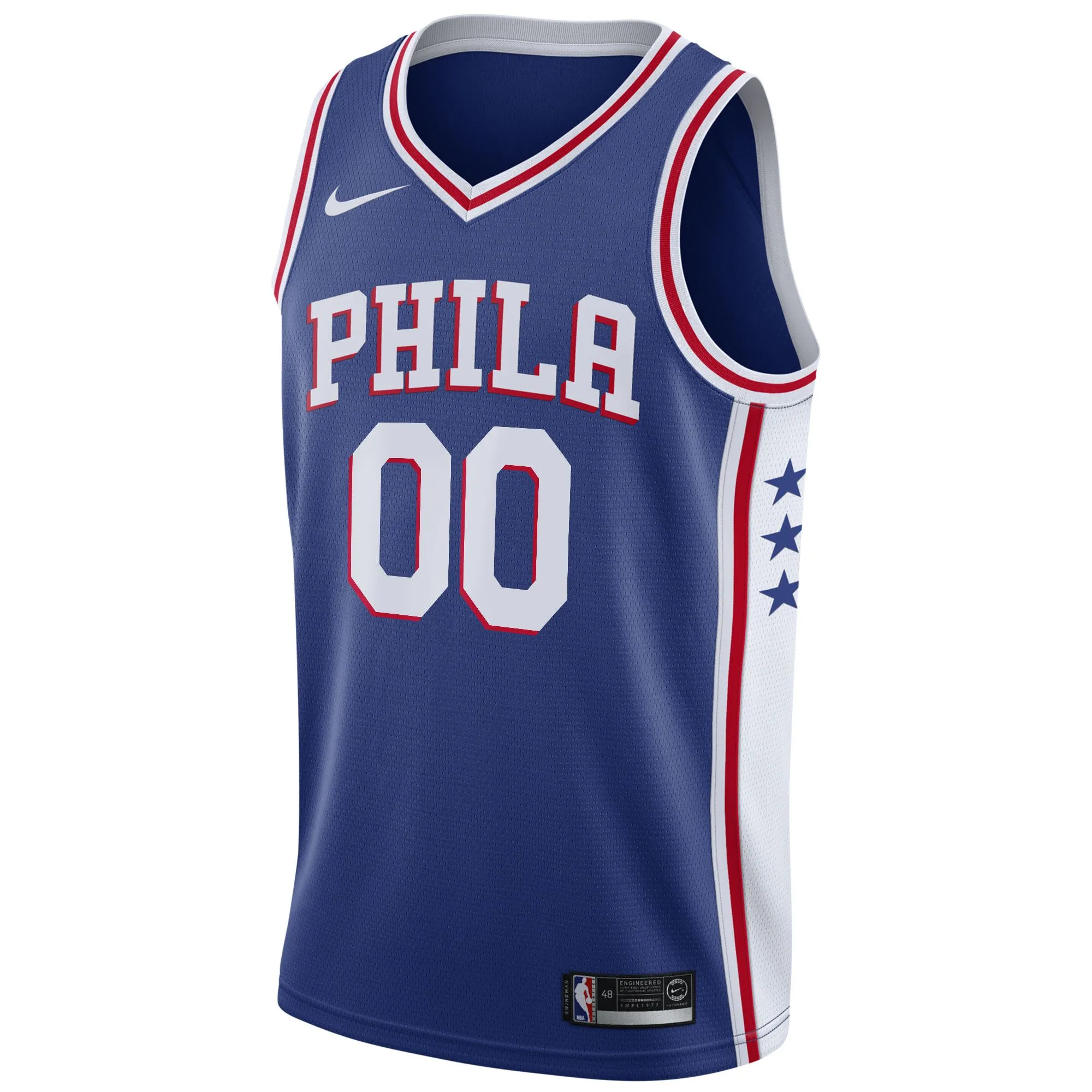 Philadelphia 76ers  2020/21 Swingman Custom Jersey - Icon Edition - Royal