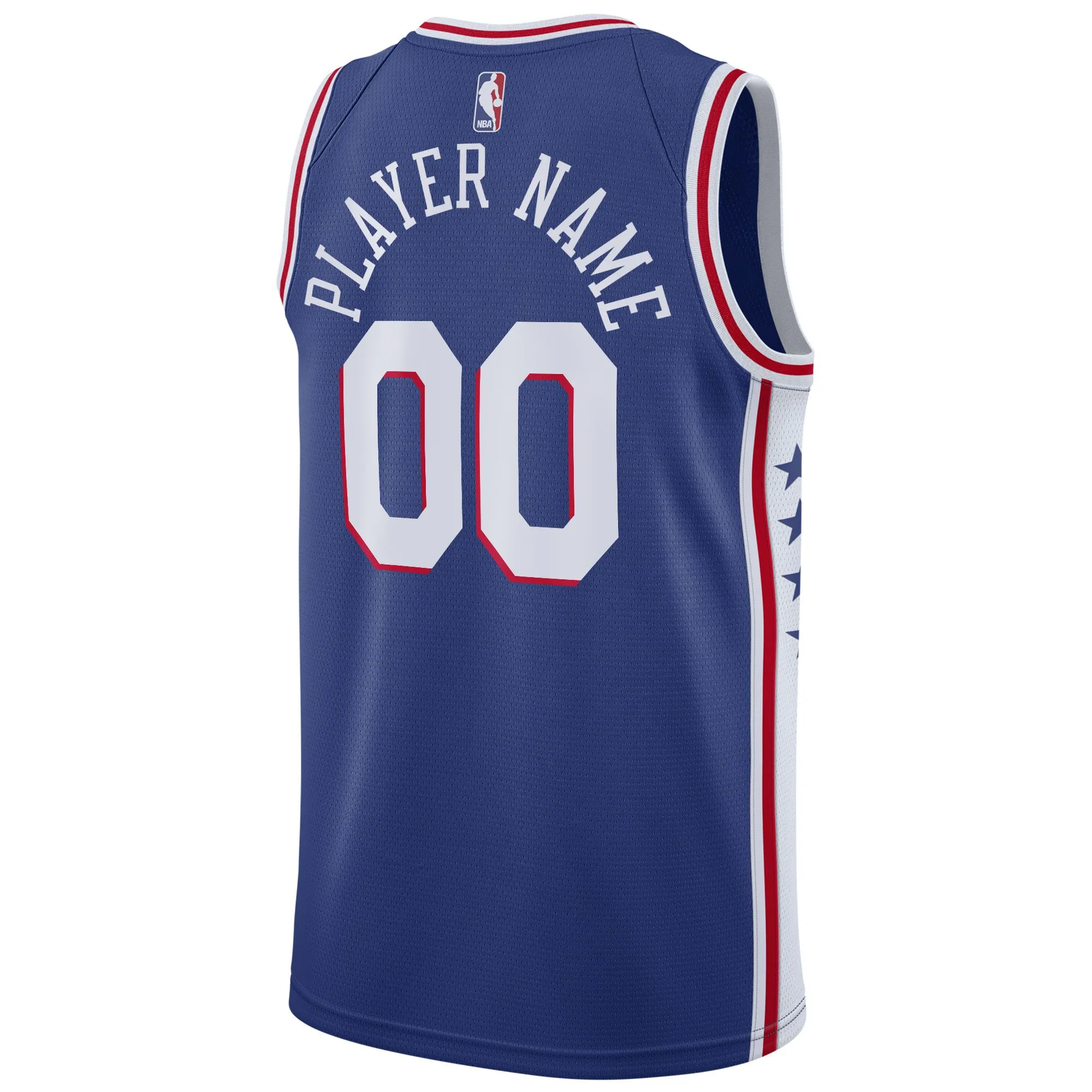 Philadelphia 76ers  2020/21 Swingman Custom Jersey - Icon Edition - Royal