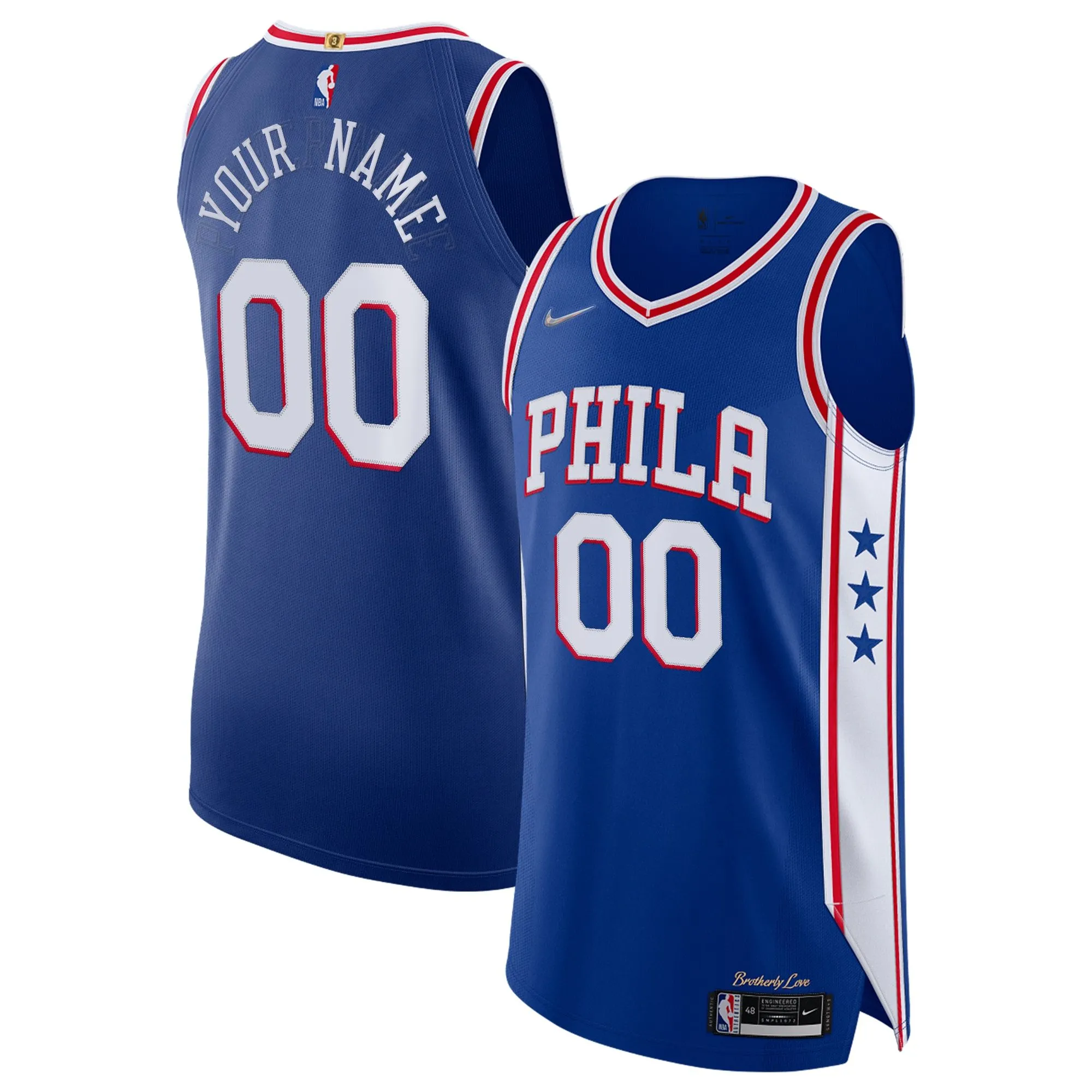 Philadelphia 76ers  2021/22 Diamond  Custom Jersey - Icon Edition - Royal