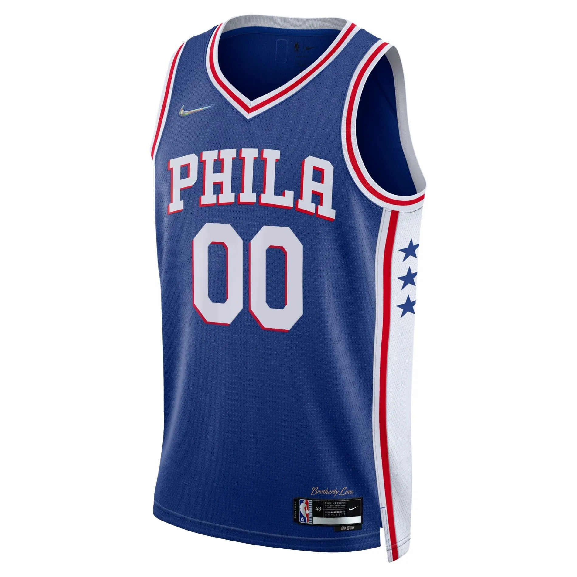 Philadelphia 76ers  2021/22 Diamond Swingman Custom Jersey - Icon Edition - Royal