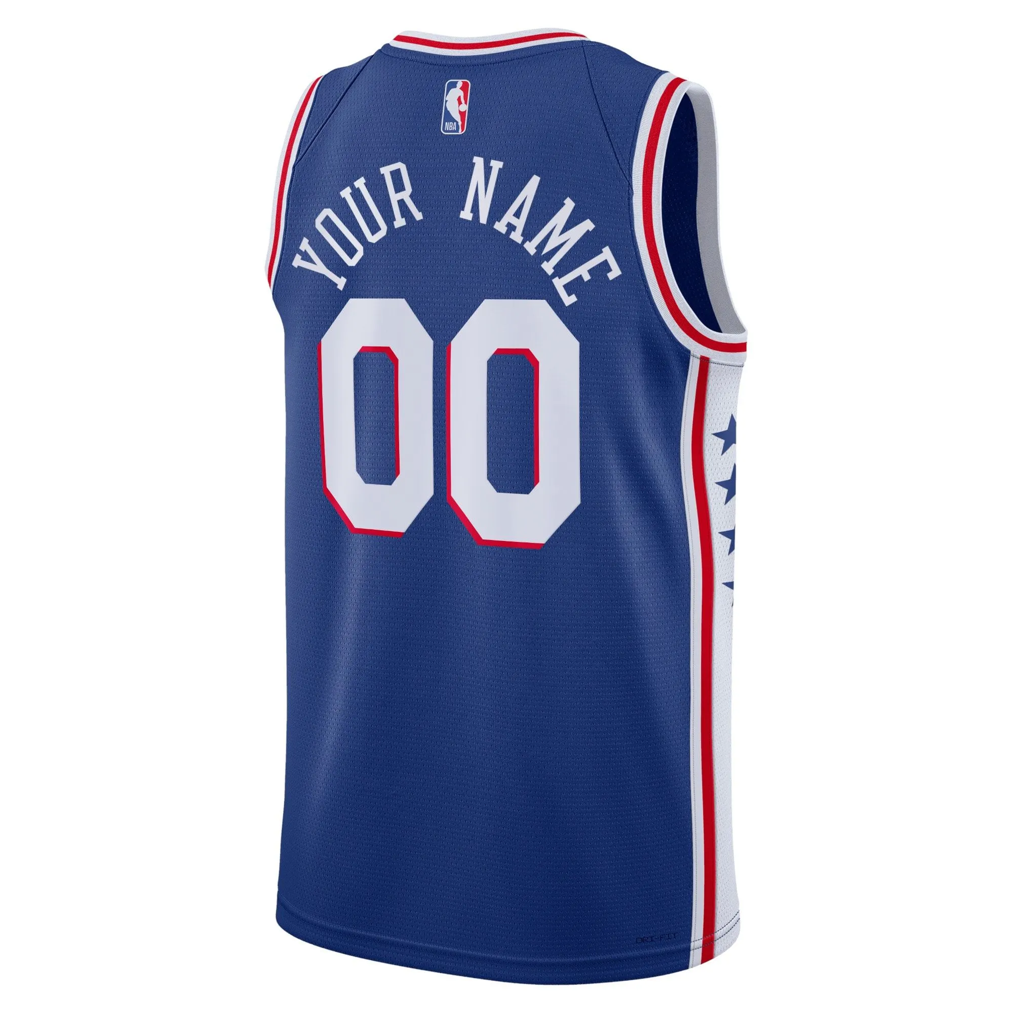 Philadelphia 76ers  Unisex 2022/23 Swingman Custom Jersey Royal - Icon Edition