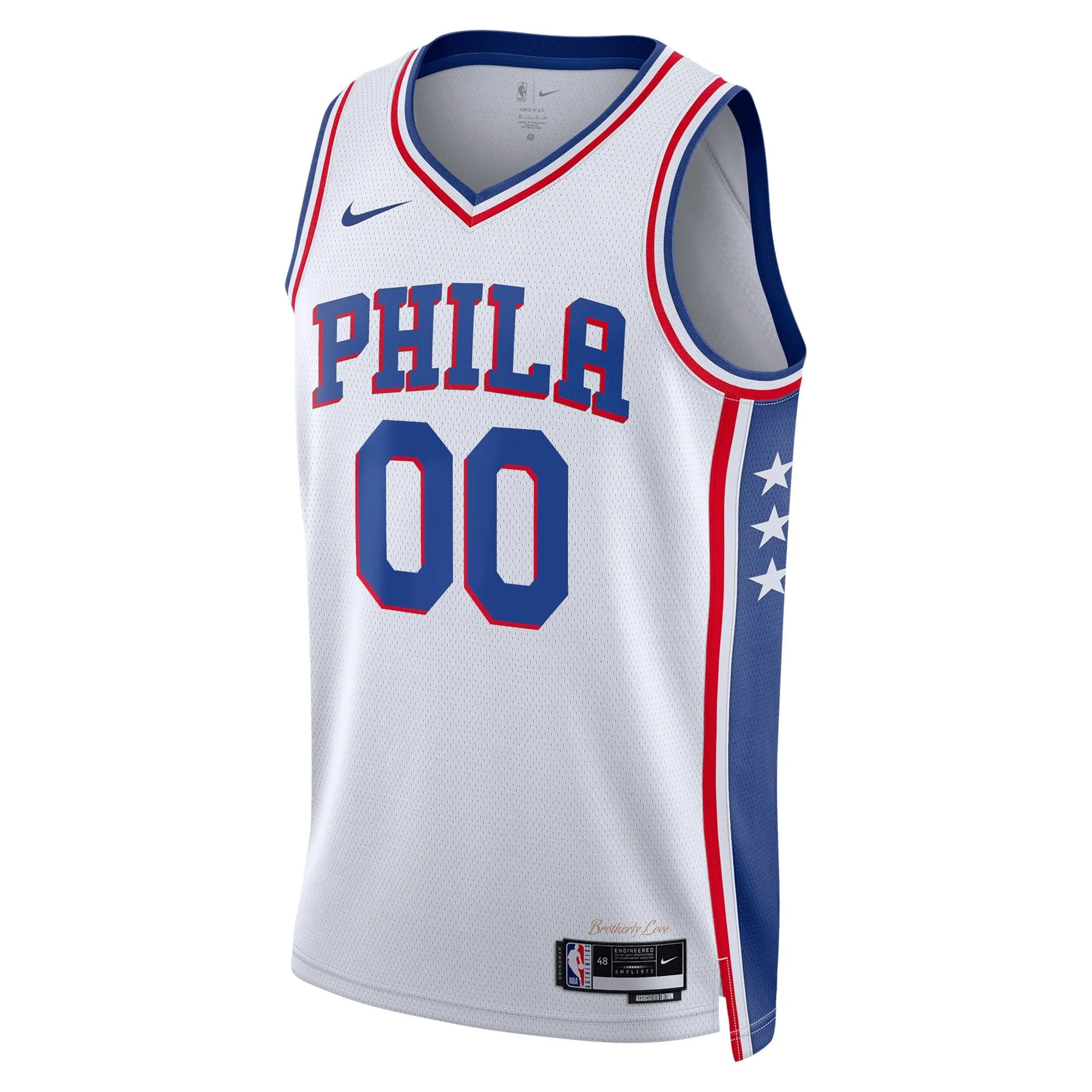 Philadelphia 76ers  Unisex 2022/23 Swingman Custom Jersey White - Association Edition