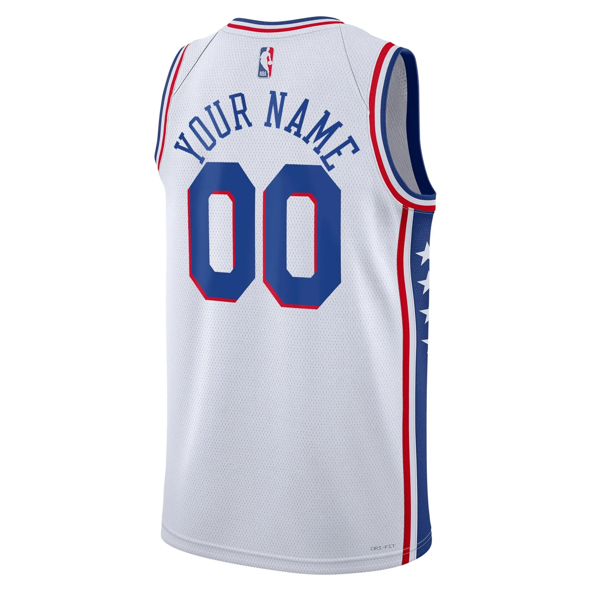 Philadelphia 76ers  Unisex 2022/23 Swingman Custom Jersey White - Association Edition