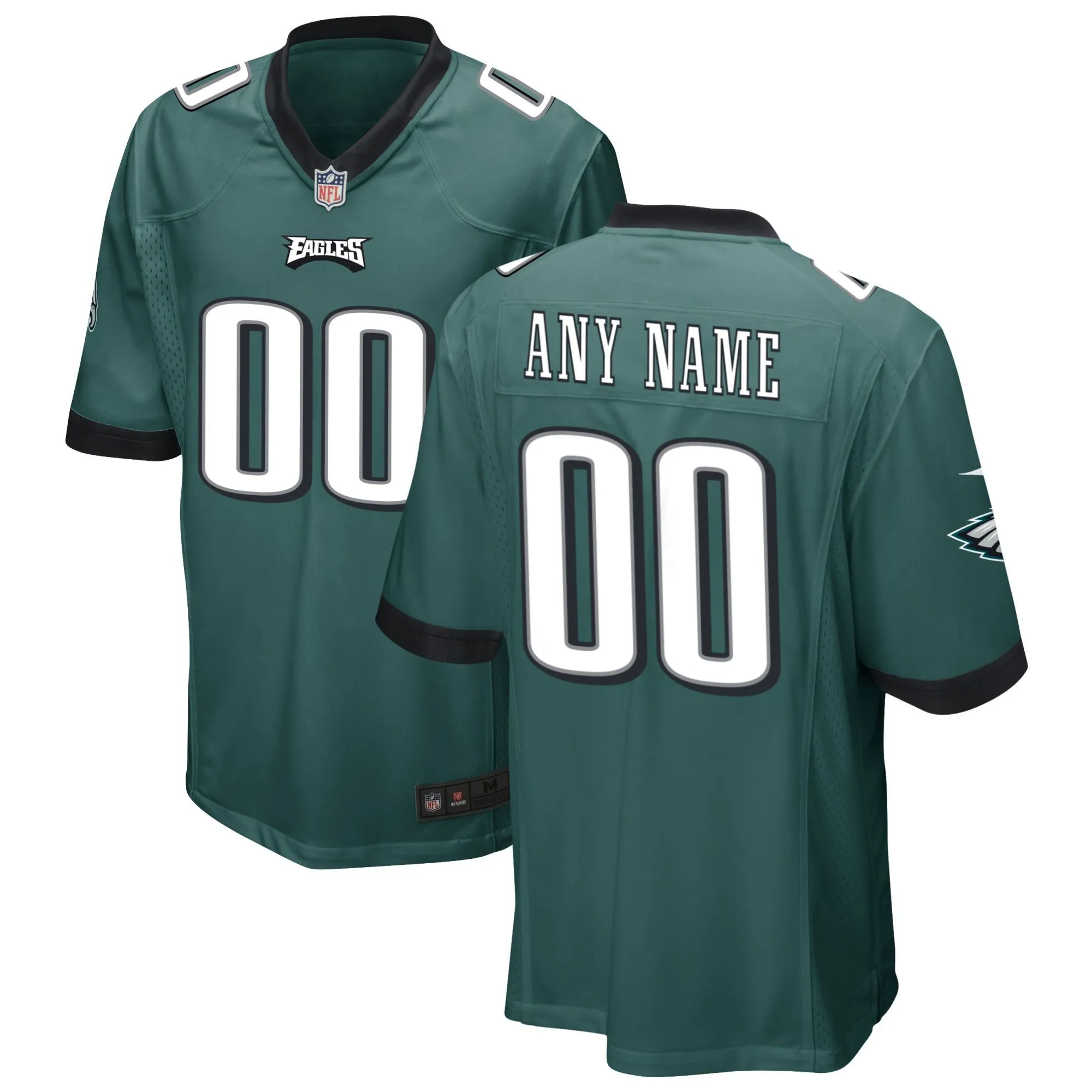 Philadelphia Eagles  Custom Game Jersey - Midnight Green