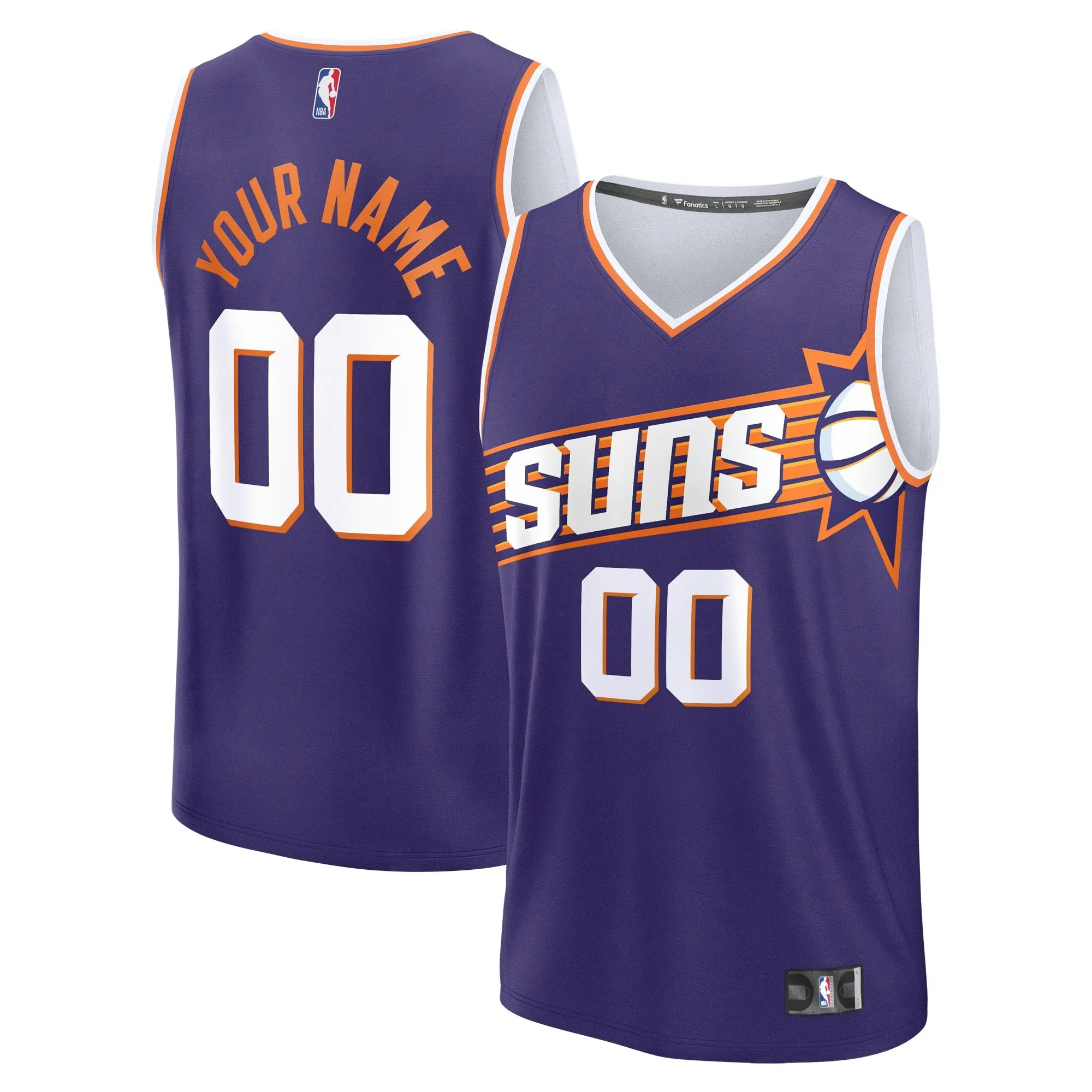 Phoenix Suns Fanatics Branded Custom Fast Break Jersey - Purple - Icon Edition