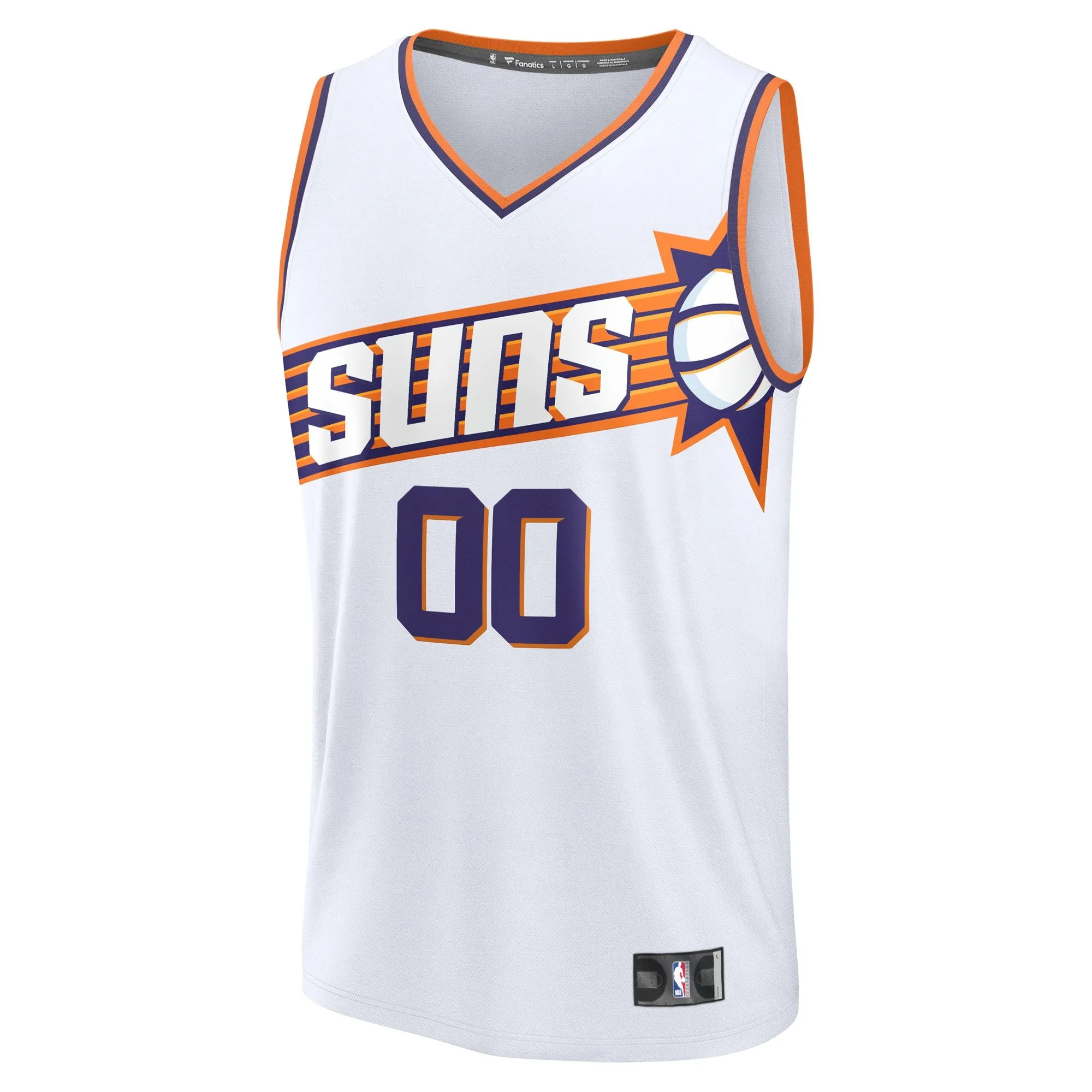 Phoenix Suns Fanatics Branded Custom Fast Break Jersey - White - Association Edition