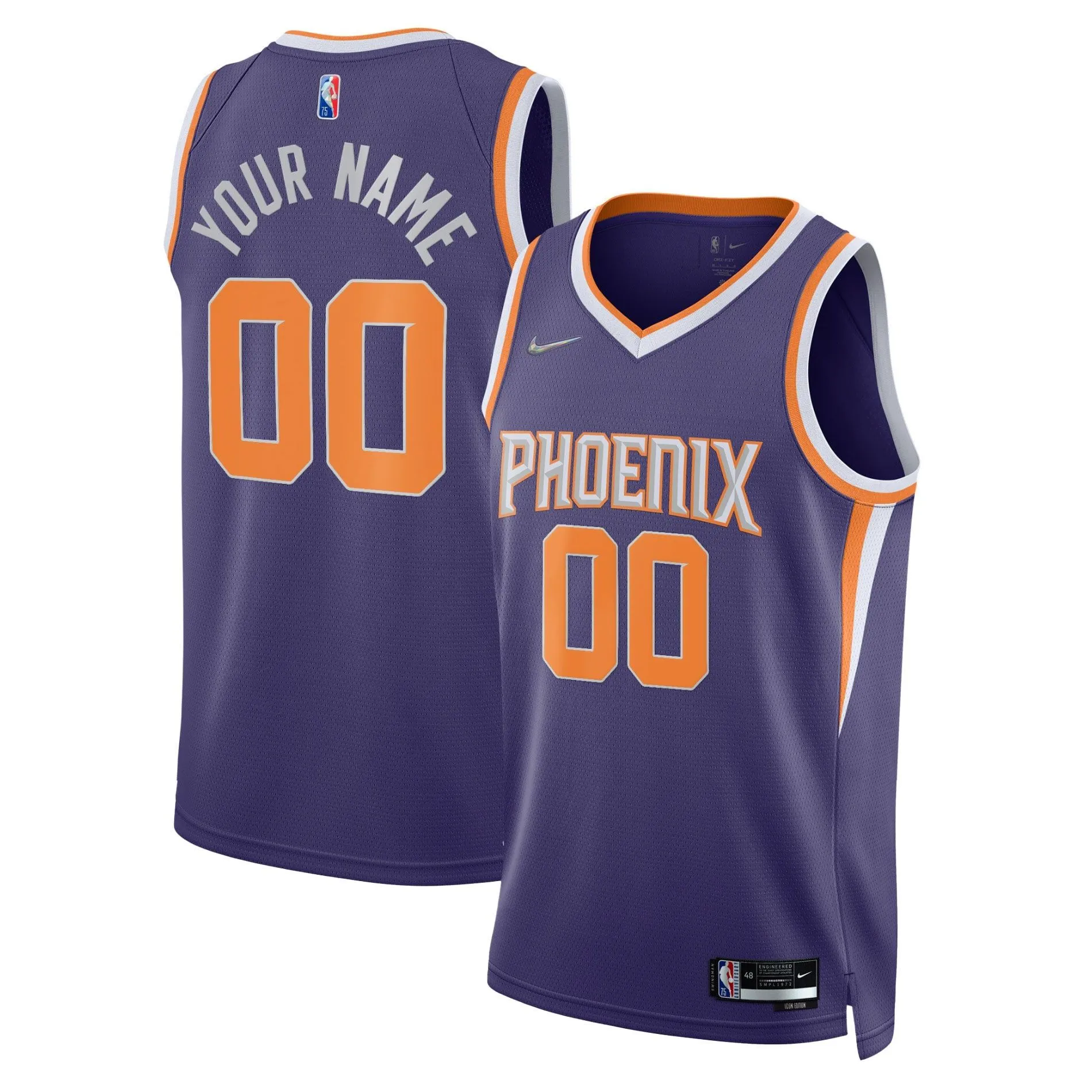 Phoenix Suns  2021/22 Diamond Swingman Custom Jersey - Icon Edition - Purple