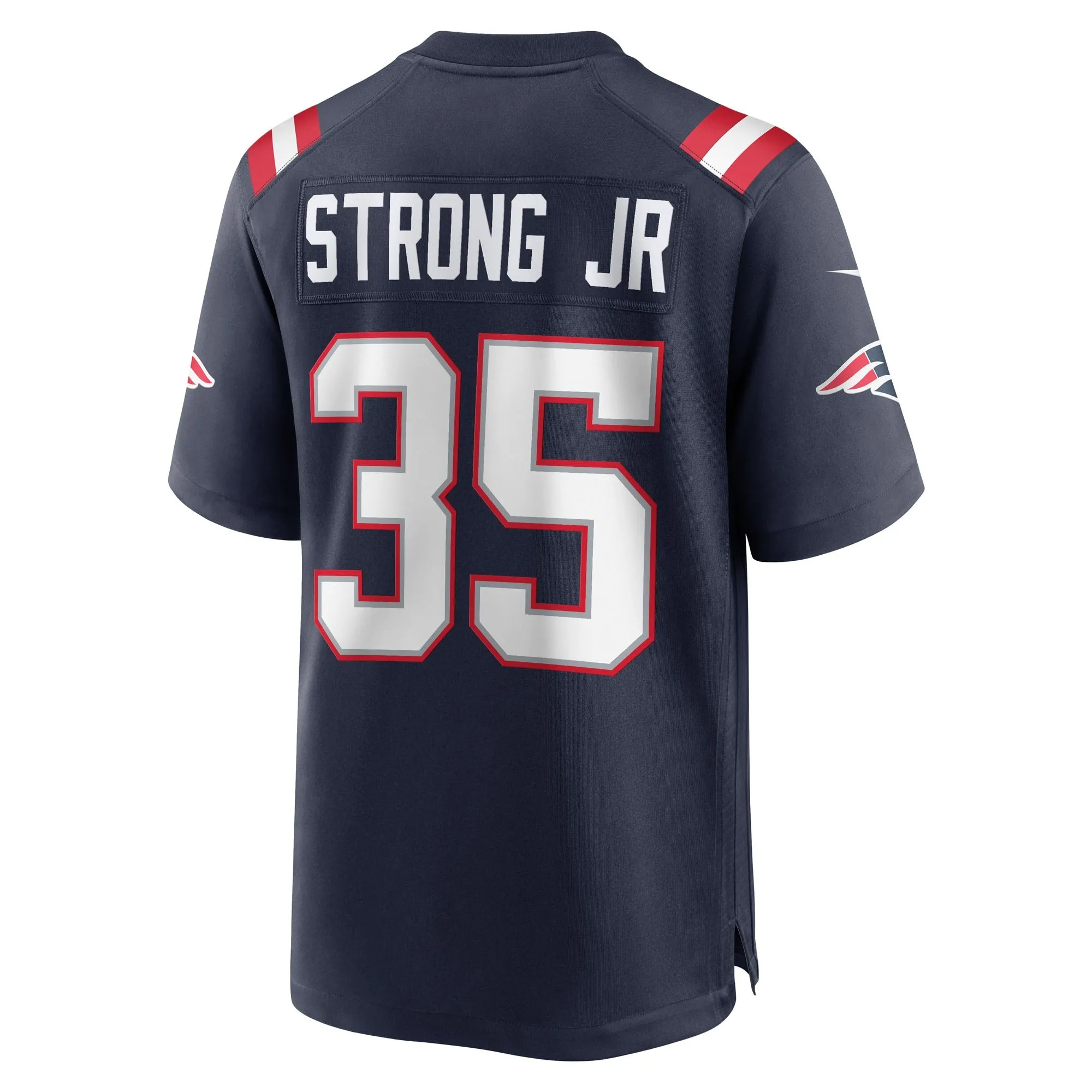 Pierre Strong Jr. New England Patriots  Game Player Jersey - Navy