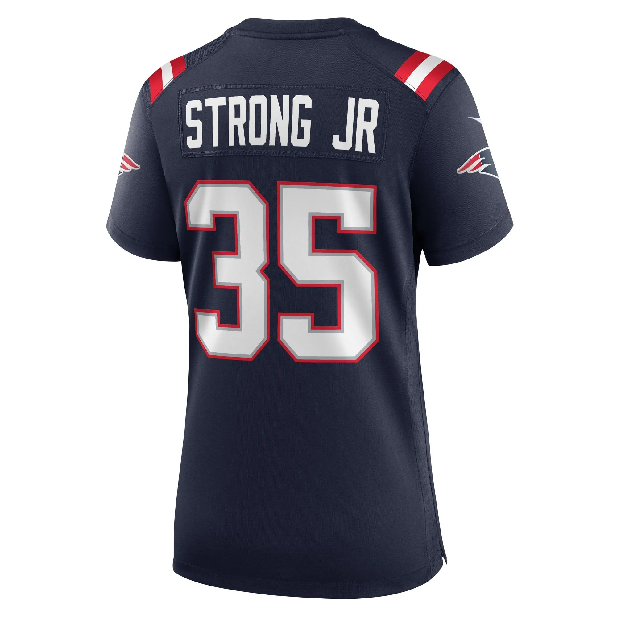 Pierre Strong Jr. New England Patriots  Women's Game Player Jersey - Navy