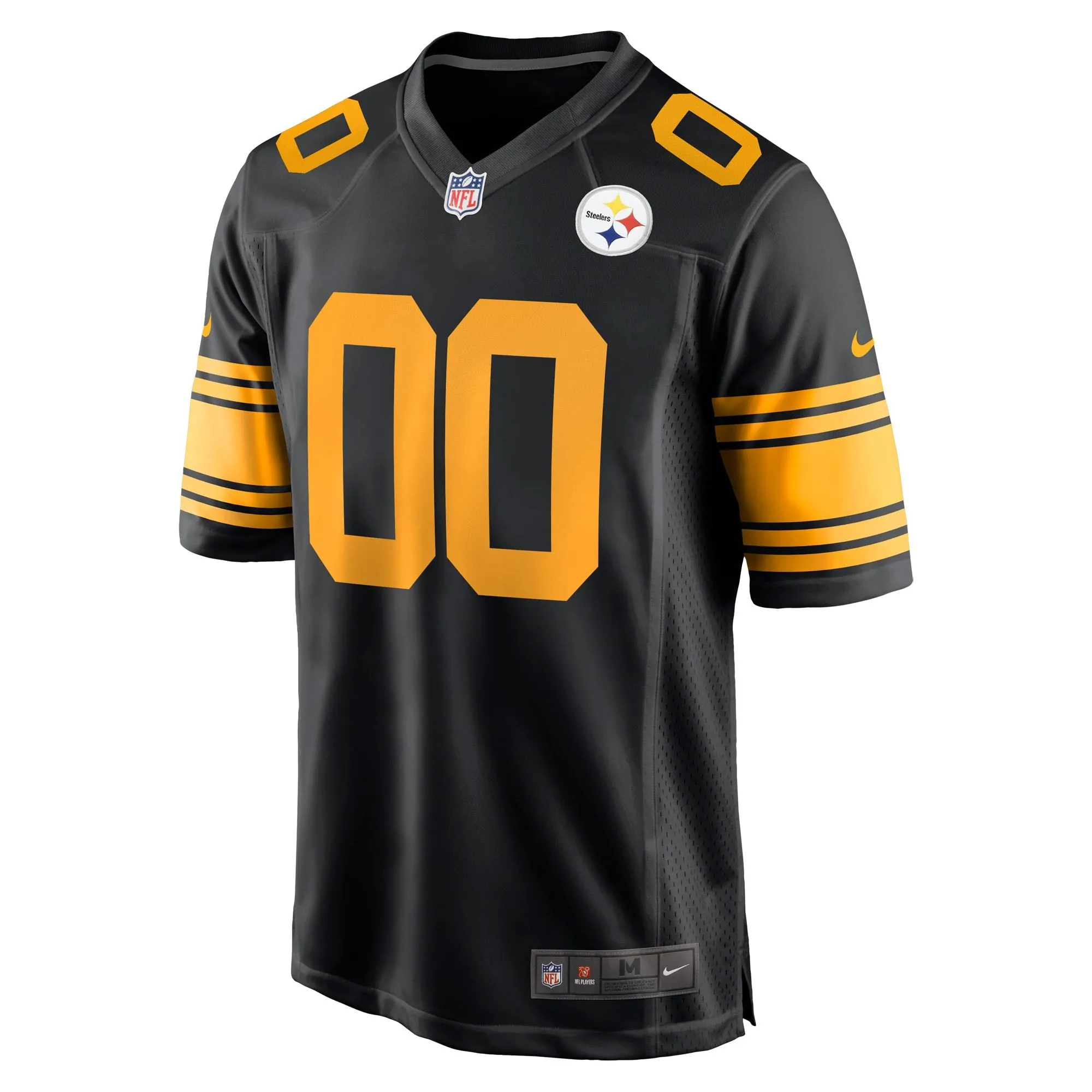 Pittsburgh Steelers  Alternate Custom Game Jersey - Black