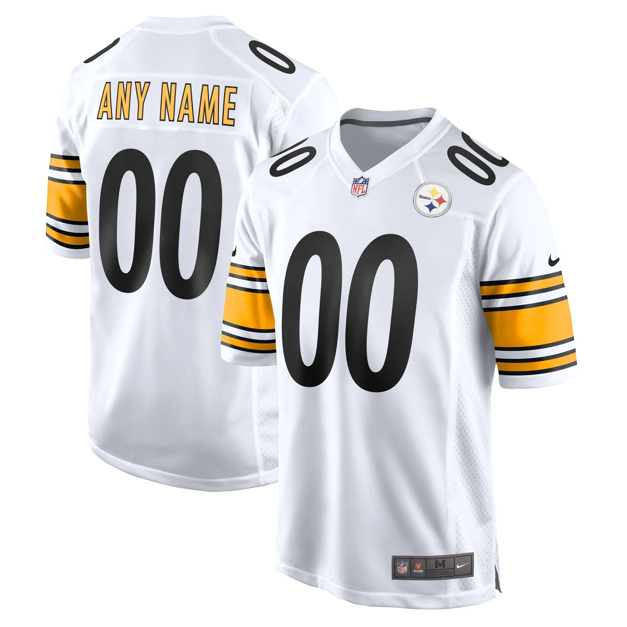 Pittsburgh Steelers  Game Custom Jersey - White