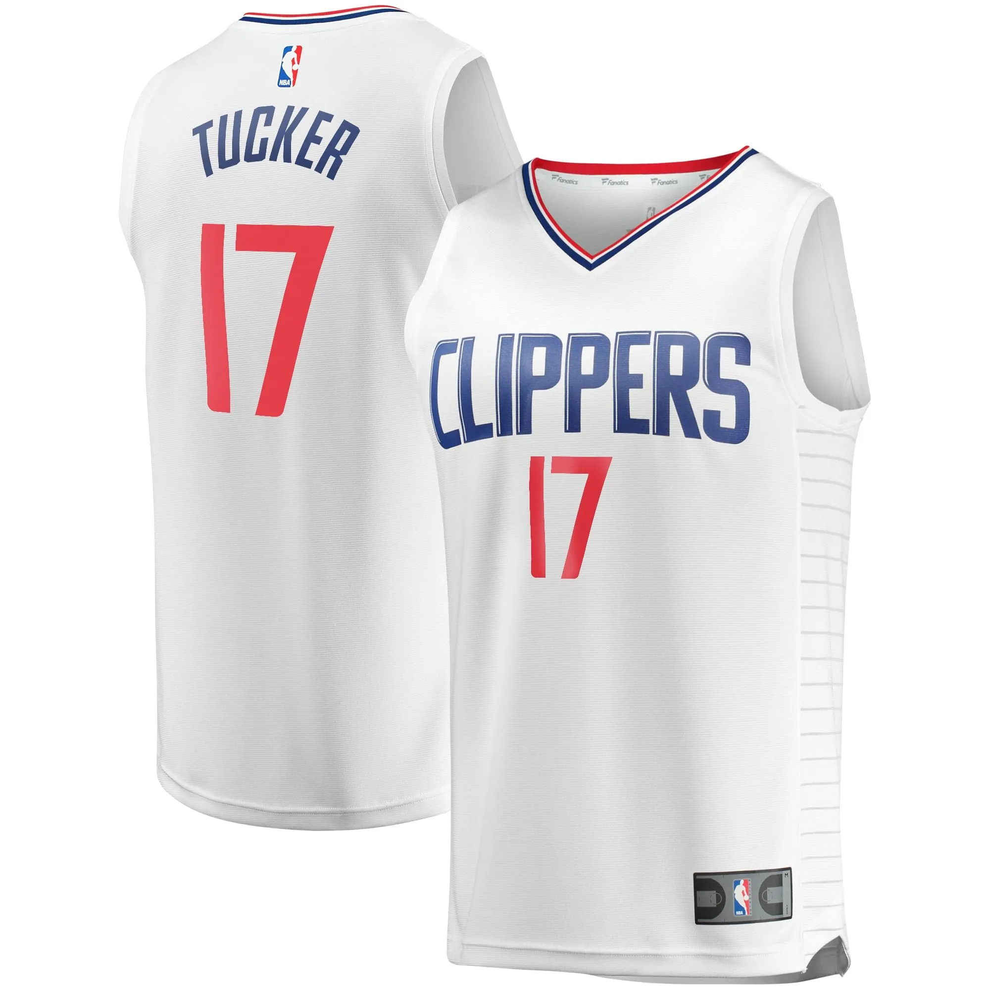 PJ Tucker LA Clippers Fanatics Branded Fast Break Player Jersey - Association Edition - White