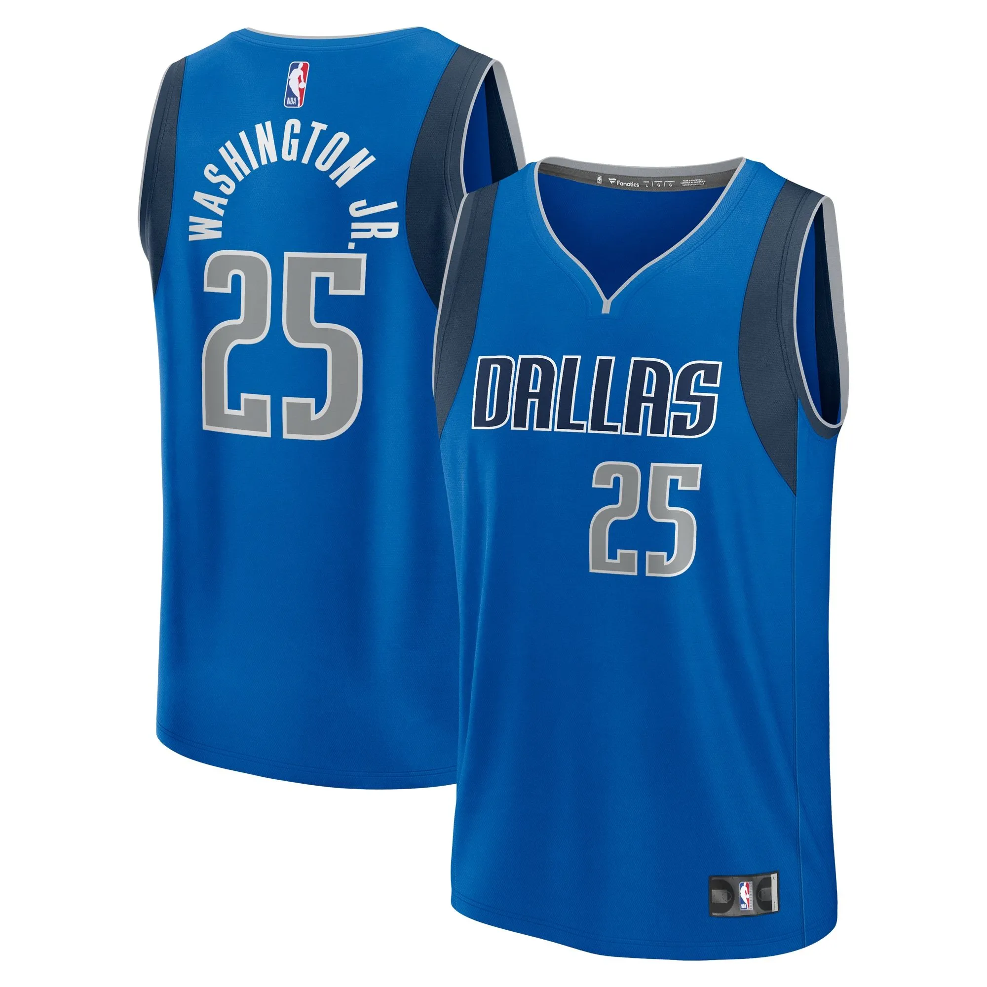 PJ Washington Jr. Dallas Mavericks Fanatics Branded Youth Fast Break Player Jersey - Icon Edition - Blue