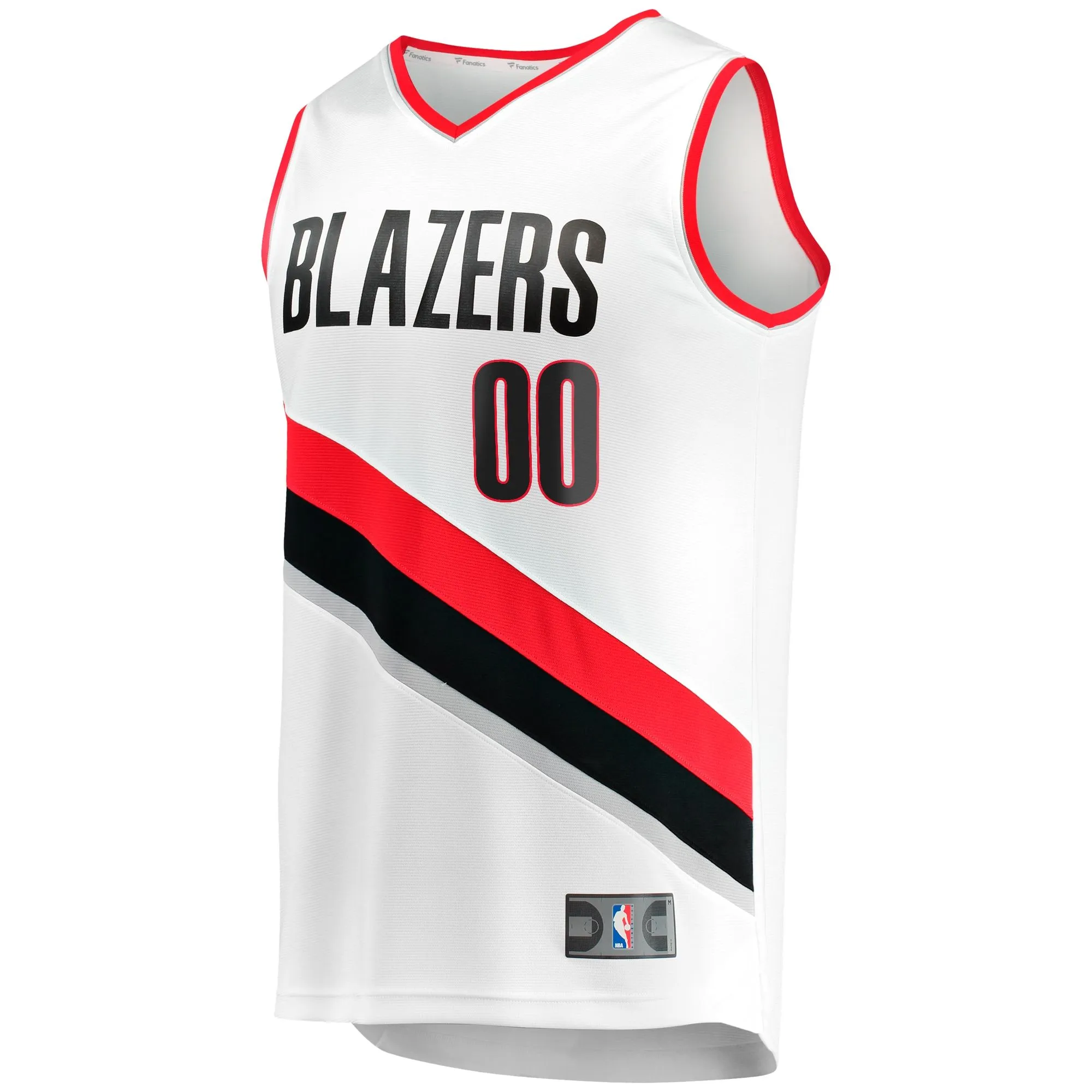 Portland Trail Blazers Fanatics Branded Youth Fast Break Replica Custom Jersey - Association Edition - White