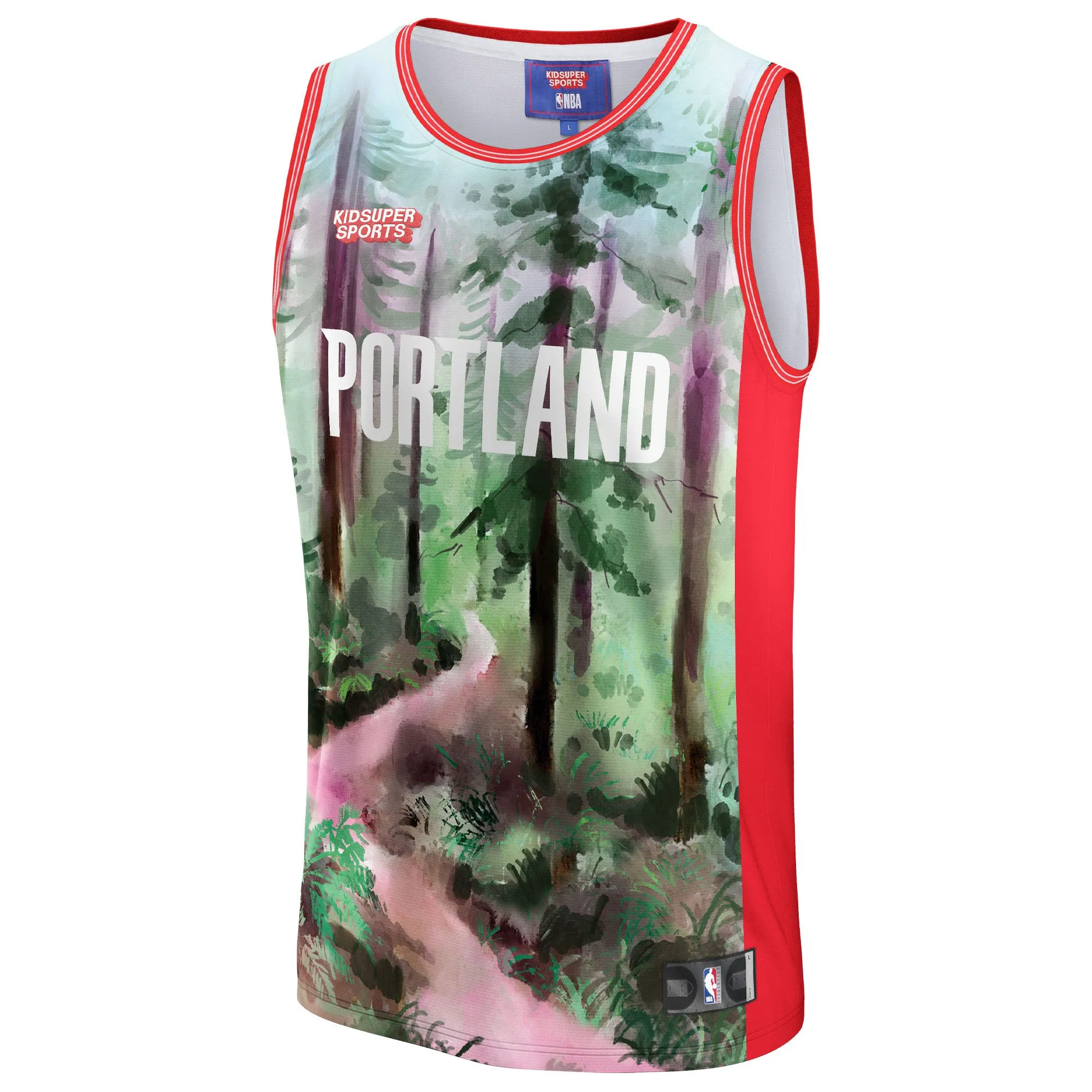 Portland Trail Blazers NBA & KidSuper Studios By Fanatics Unisex Hometown Jersey - Green