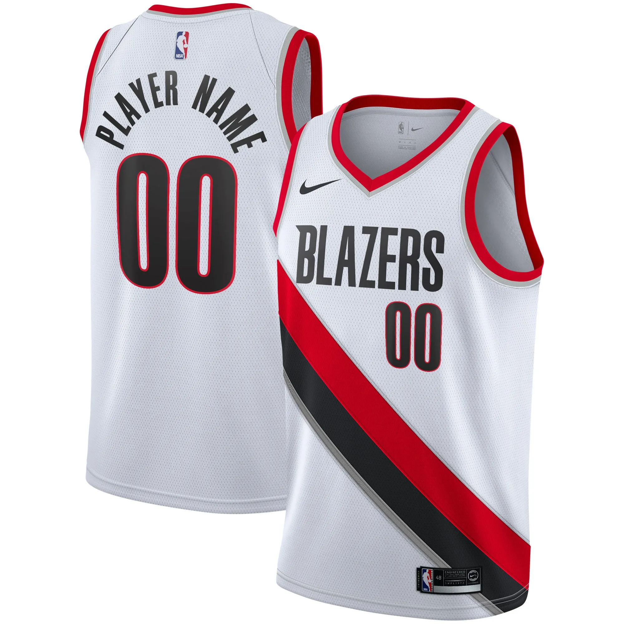 Portland Trail Blazers  2020/21 Swingman Custom Jersey - Association Edition - White