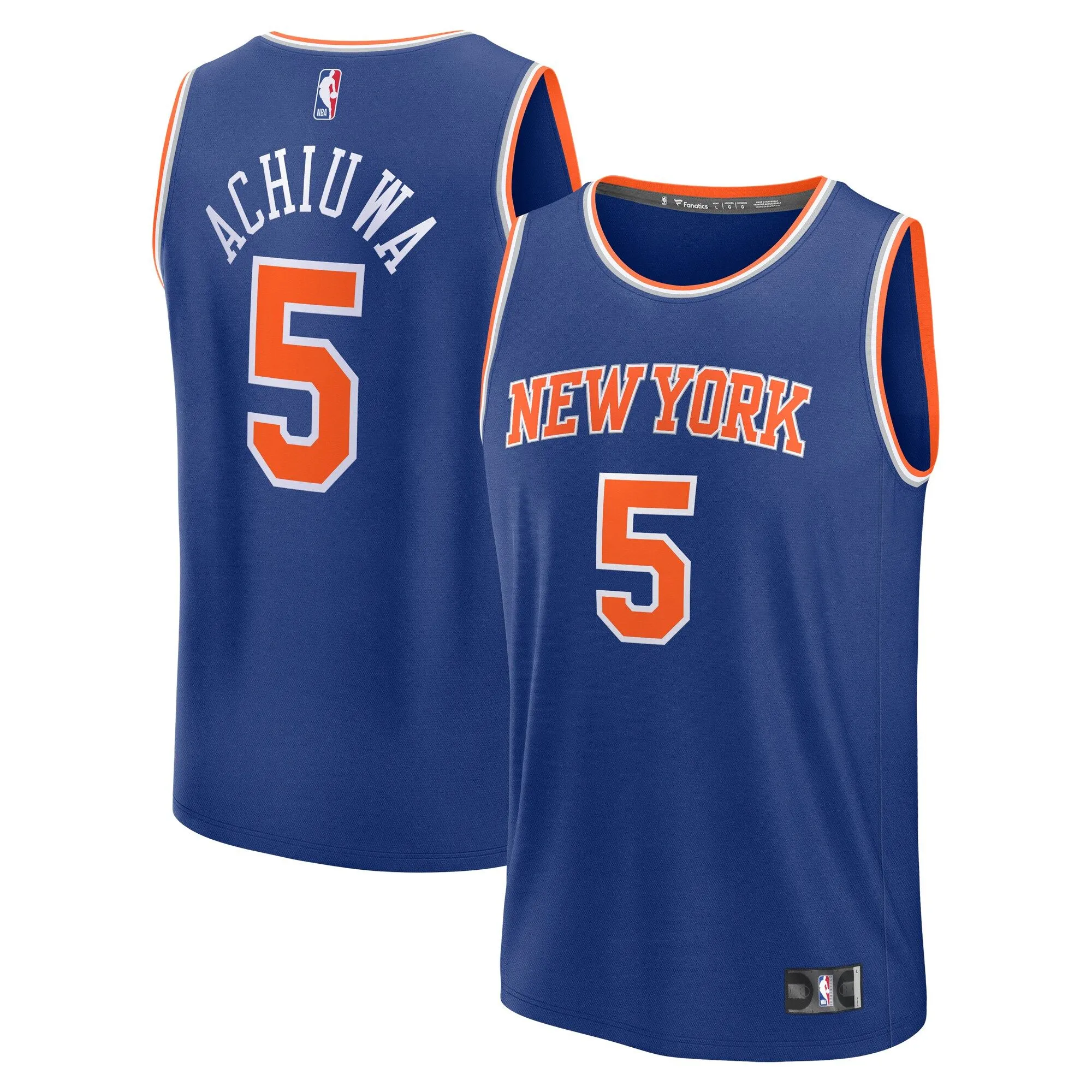 Precious Achiuwa New York Knicks Fanatics Branded Youth Fast Break Player Jersey - Icon Edition - Royal