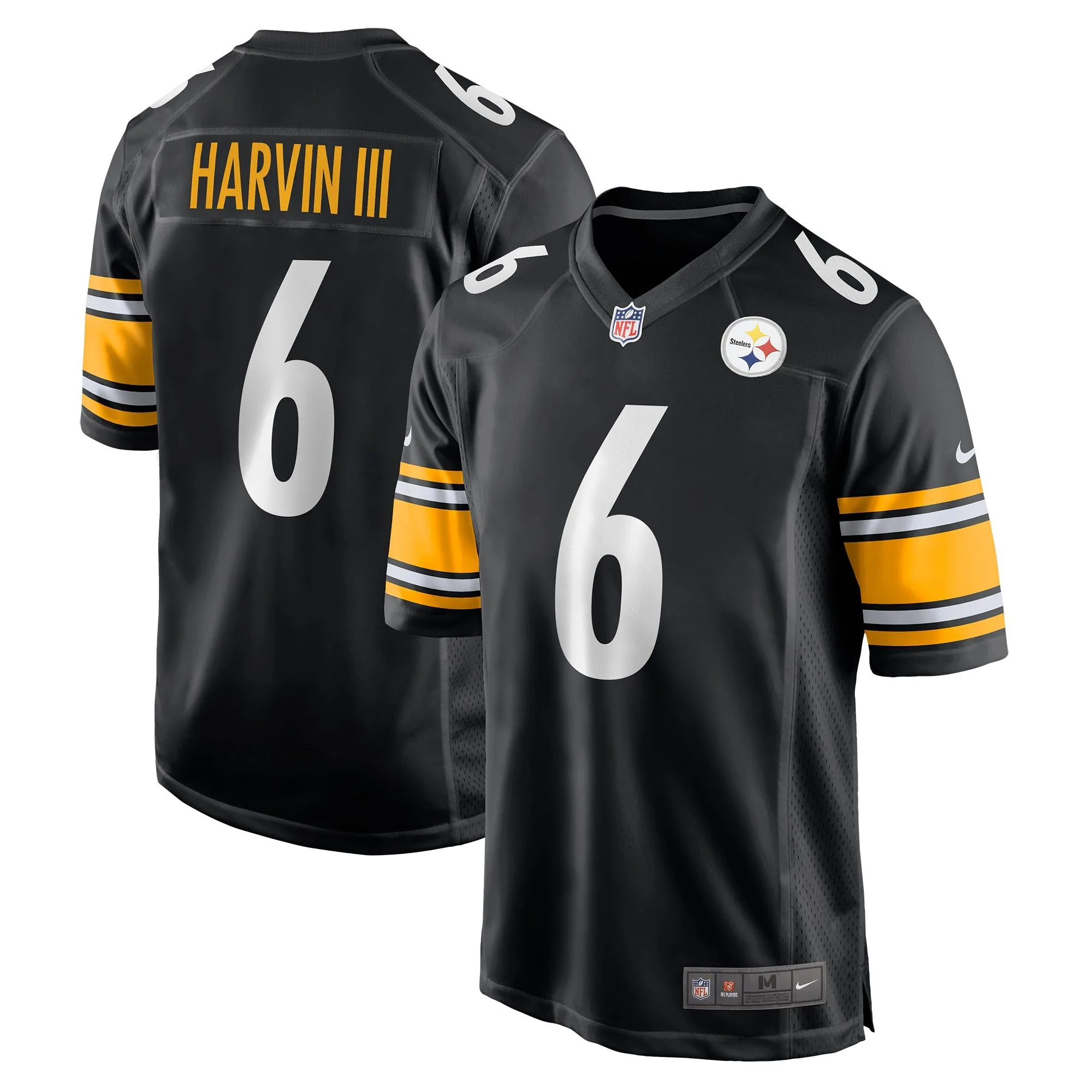 Pressley Harvin III Pittsburgh Steelers  Game Jersey - Black