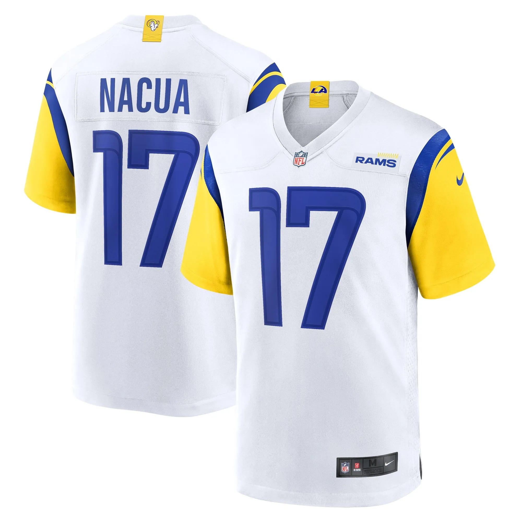 Puka Nacua Los Angeles Rams  Game Jersey - White