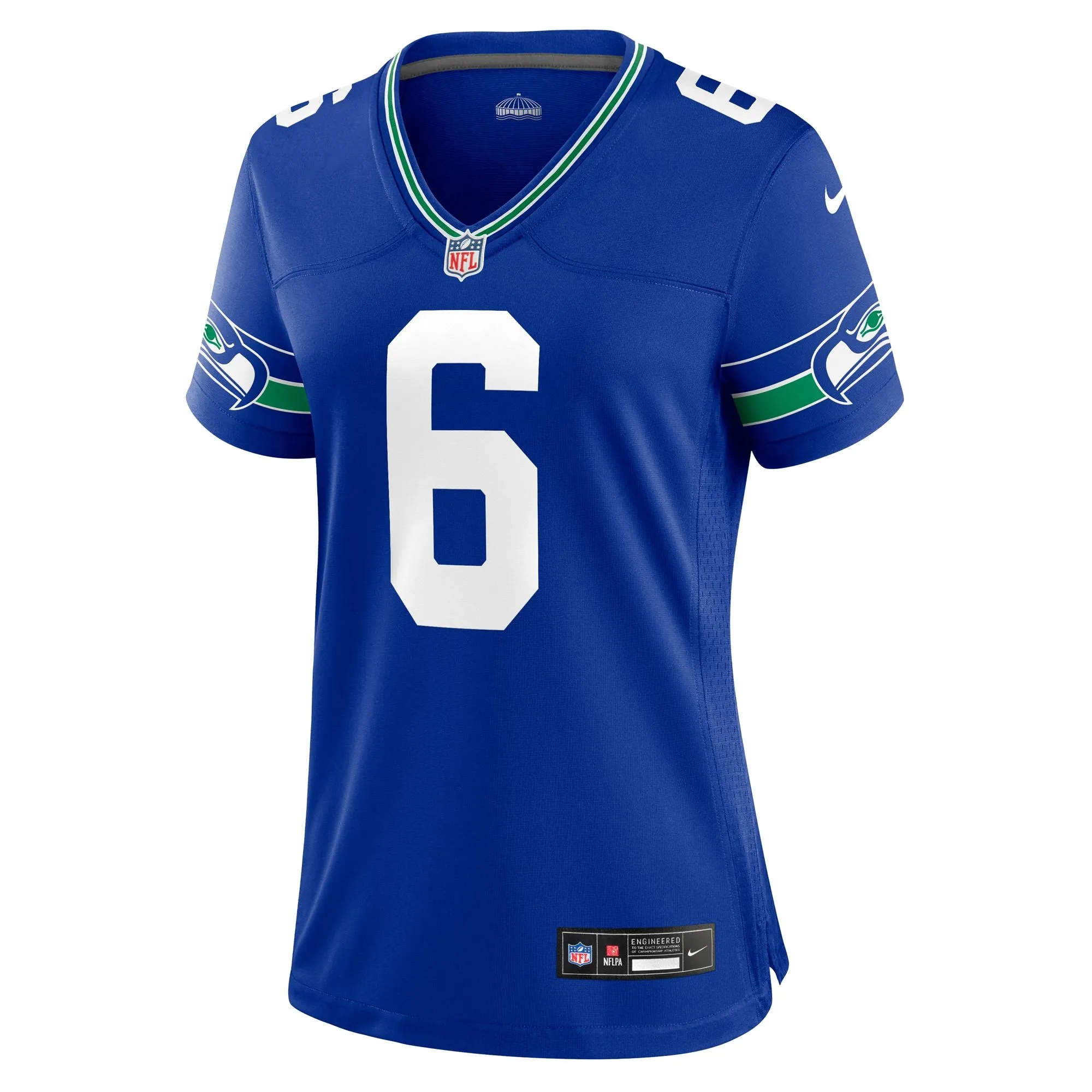 Quandre Diggs Seattle Seahawks  Women's Throwback Player Game Jersey - Royal