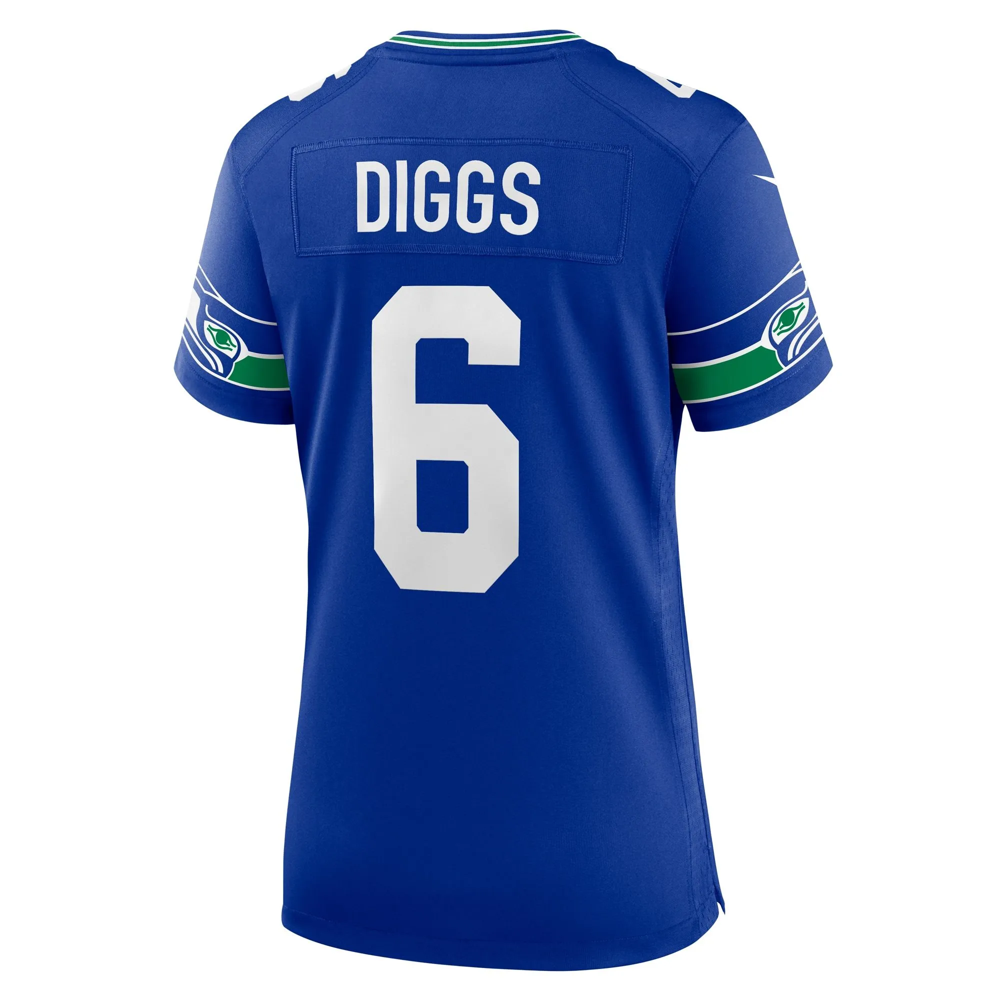 Quandre Diggs Seattle Seahawks  Women's Throwback Player Game Jersey - Royal