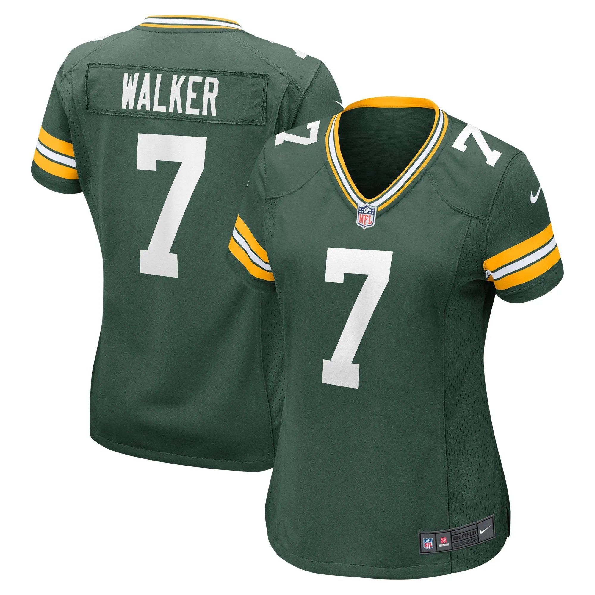 Quay Walker Green Bay Packers  Women's Player Game Jersey - Green