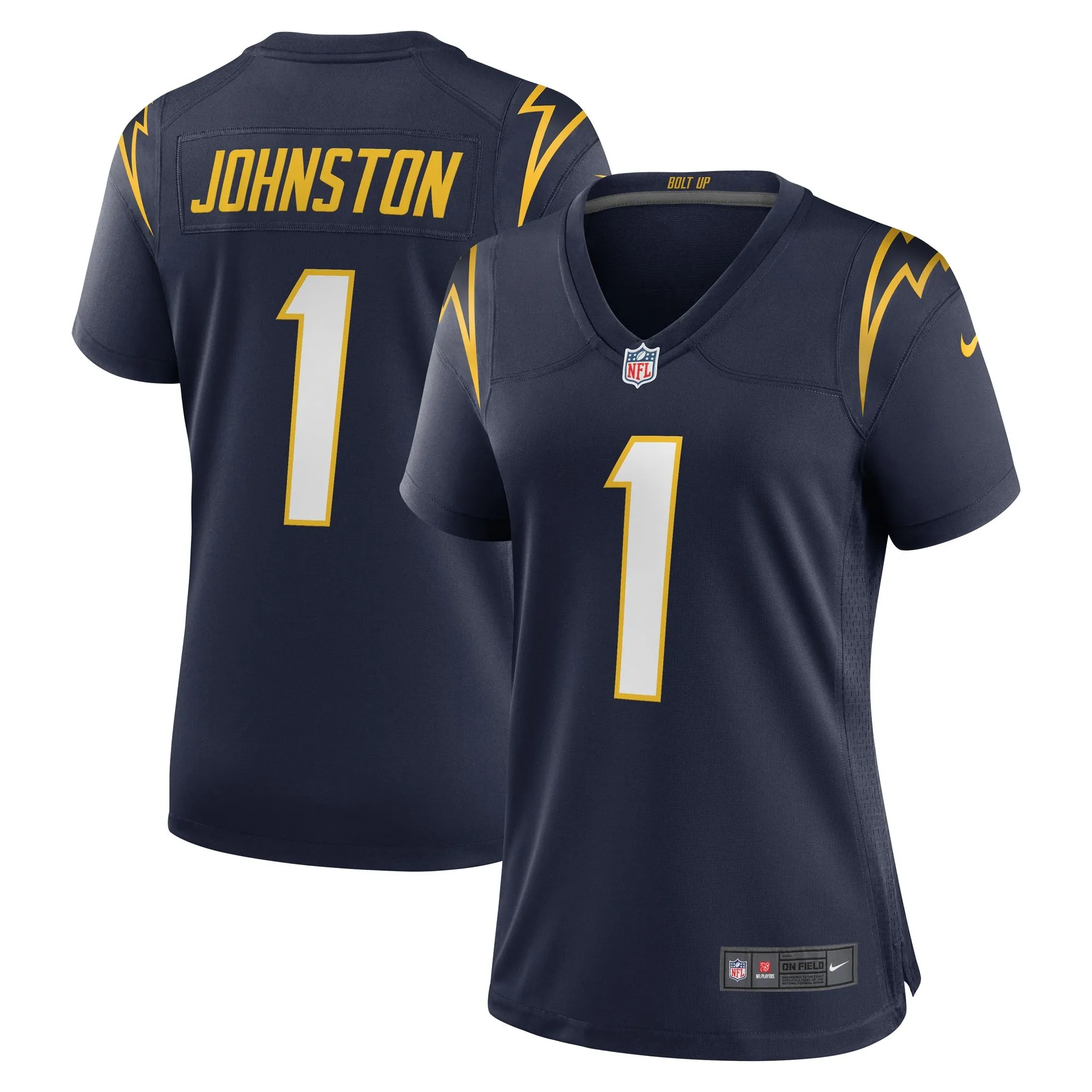 Quentin Johnston Los Angeles Chargers  Women's Alternate Game Jersey - Navy