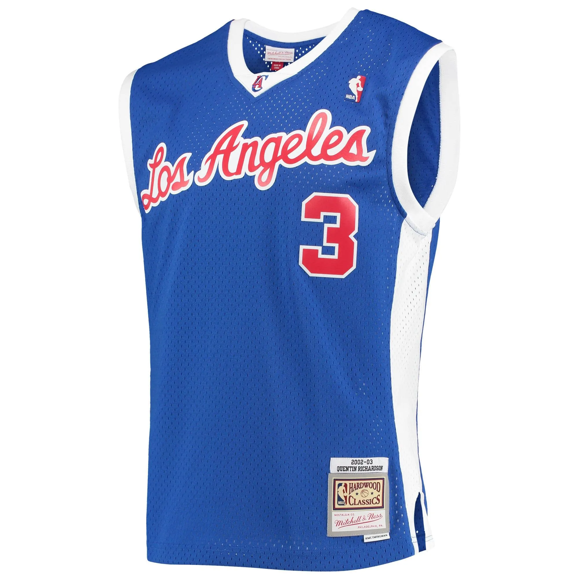 Quentin Richardson LA Clippers Mitchell & Ness 2001/02 Hardwood Classics Swingman Jersey - Royal