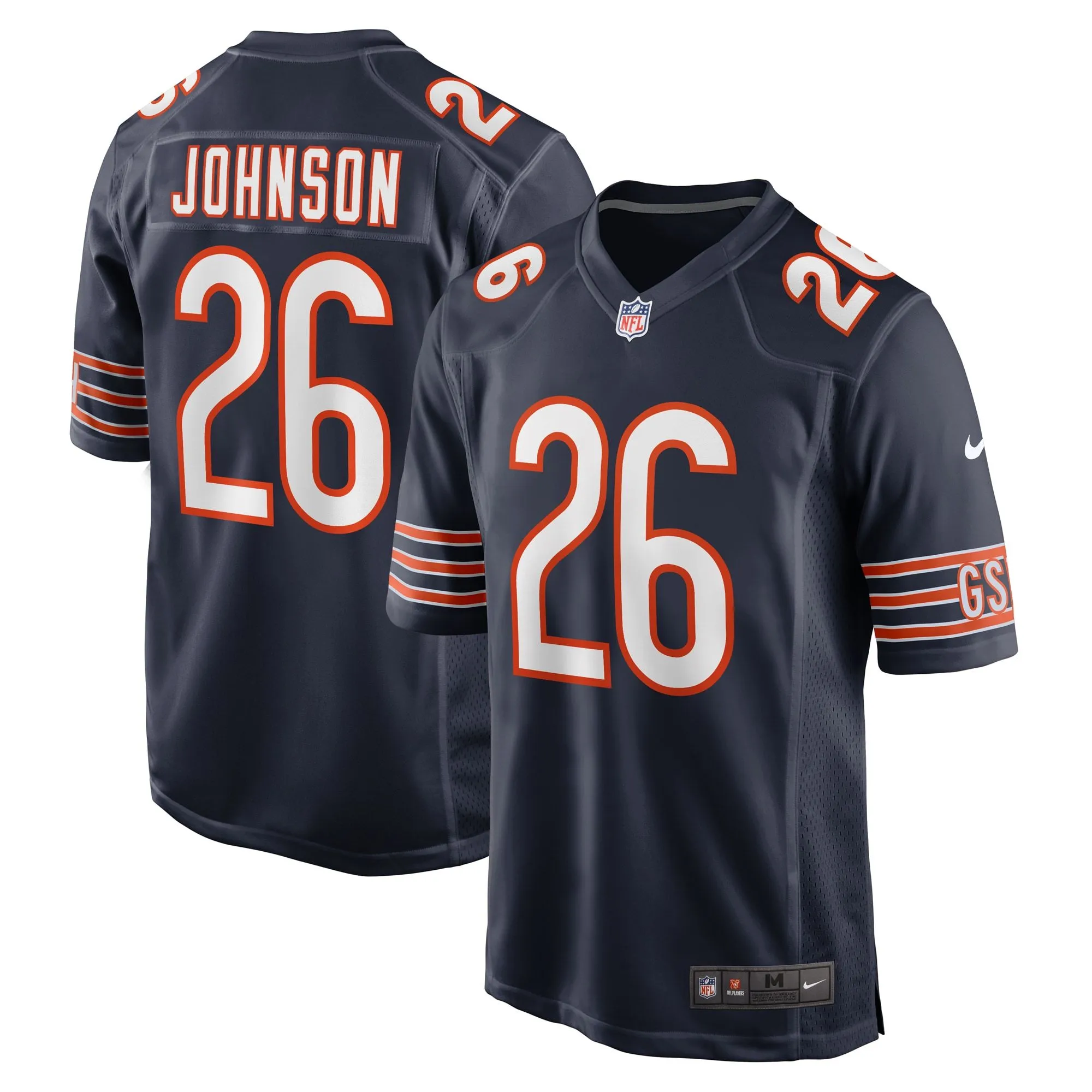 Quindell Johnson Chicago Bears  Team Game Jersey -  Navy